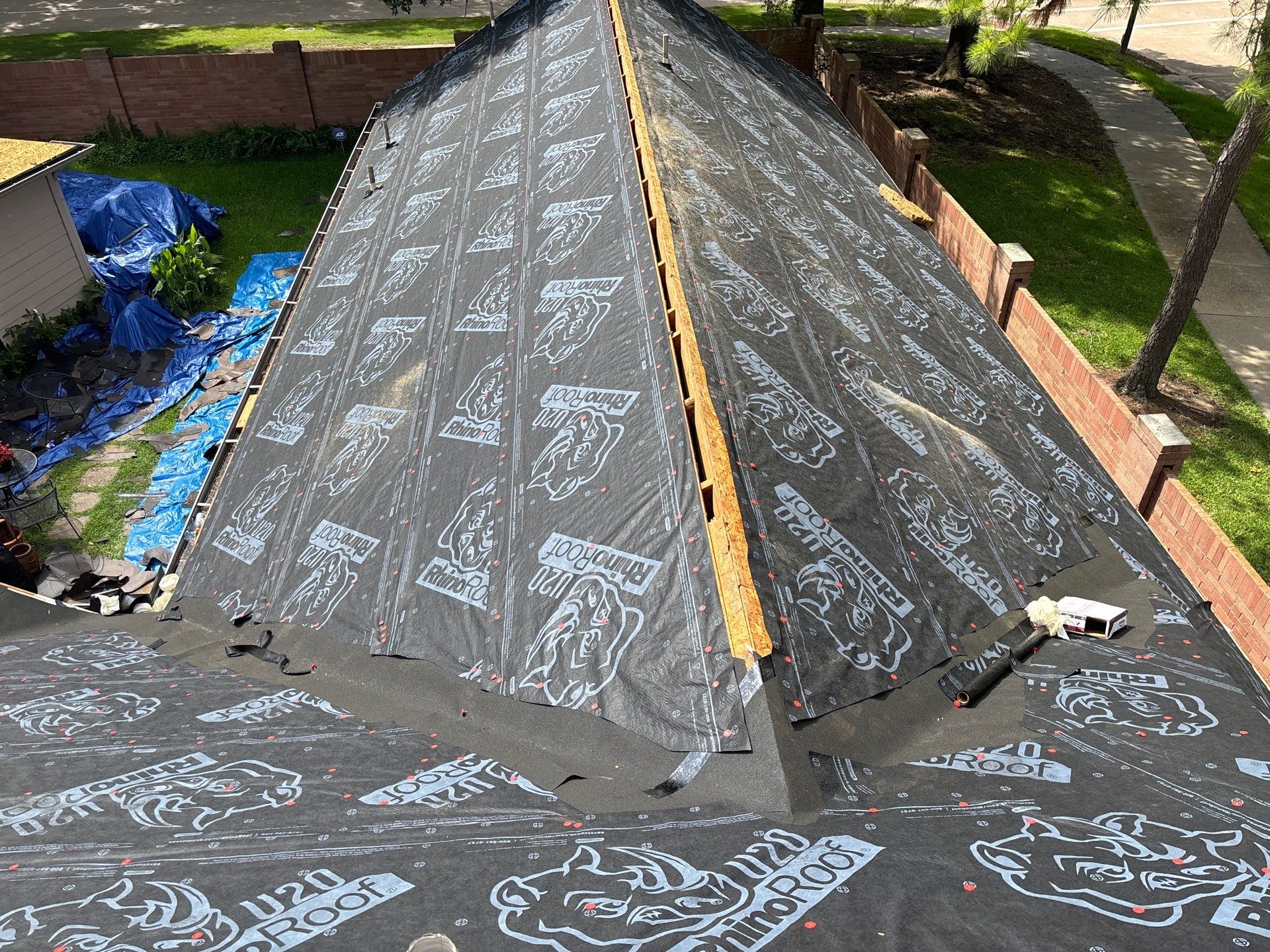 Residential Roofing Installation using Owen's Corning Duration (Lifetime) Shingles by Roof Repair Company