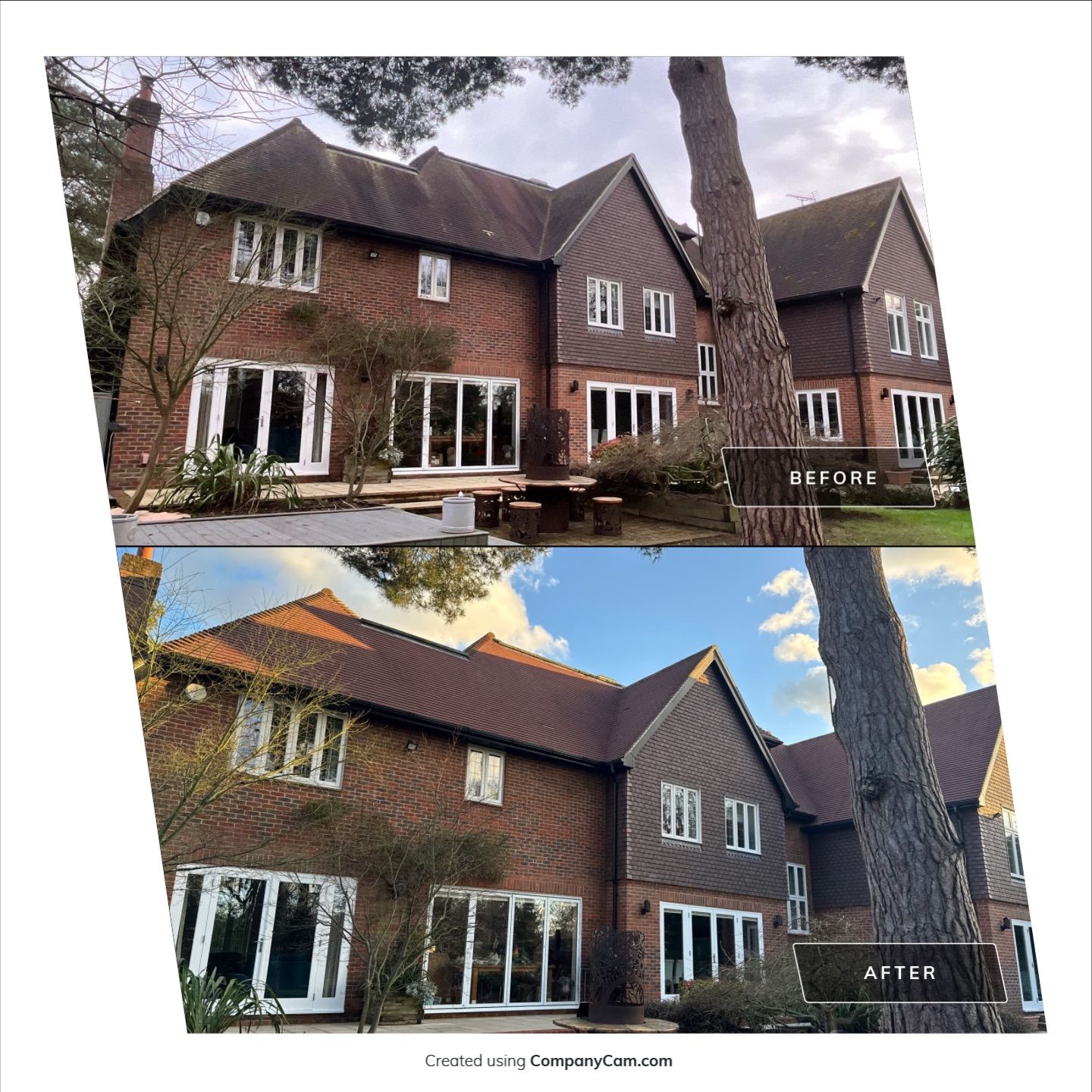 Roof - Driveway - Patio Clean using 18inch Whirlaway FSC by Ges Exterior Cleaning ltd
