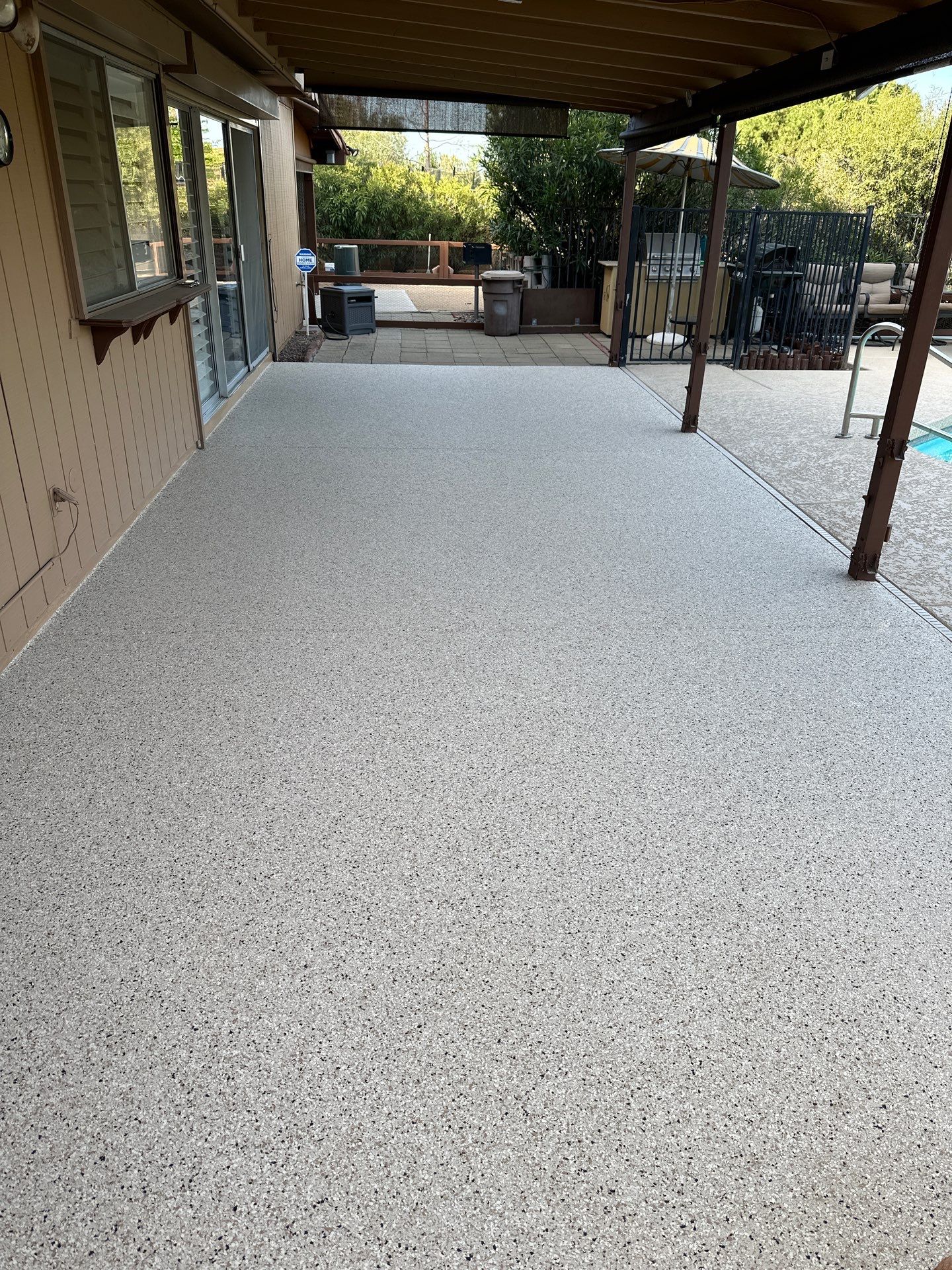 Concrete Coating using Resinwerks by Crash of Rhinos Painting & Garage Floors