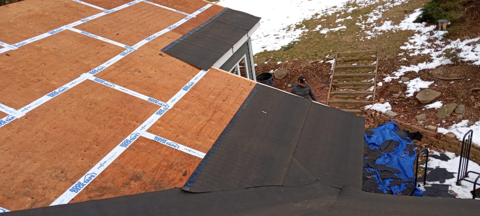 Residential Roofing Installation using Owens Corning Duration Estate Gray by A Plus Exterior