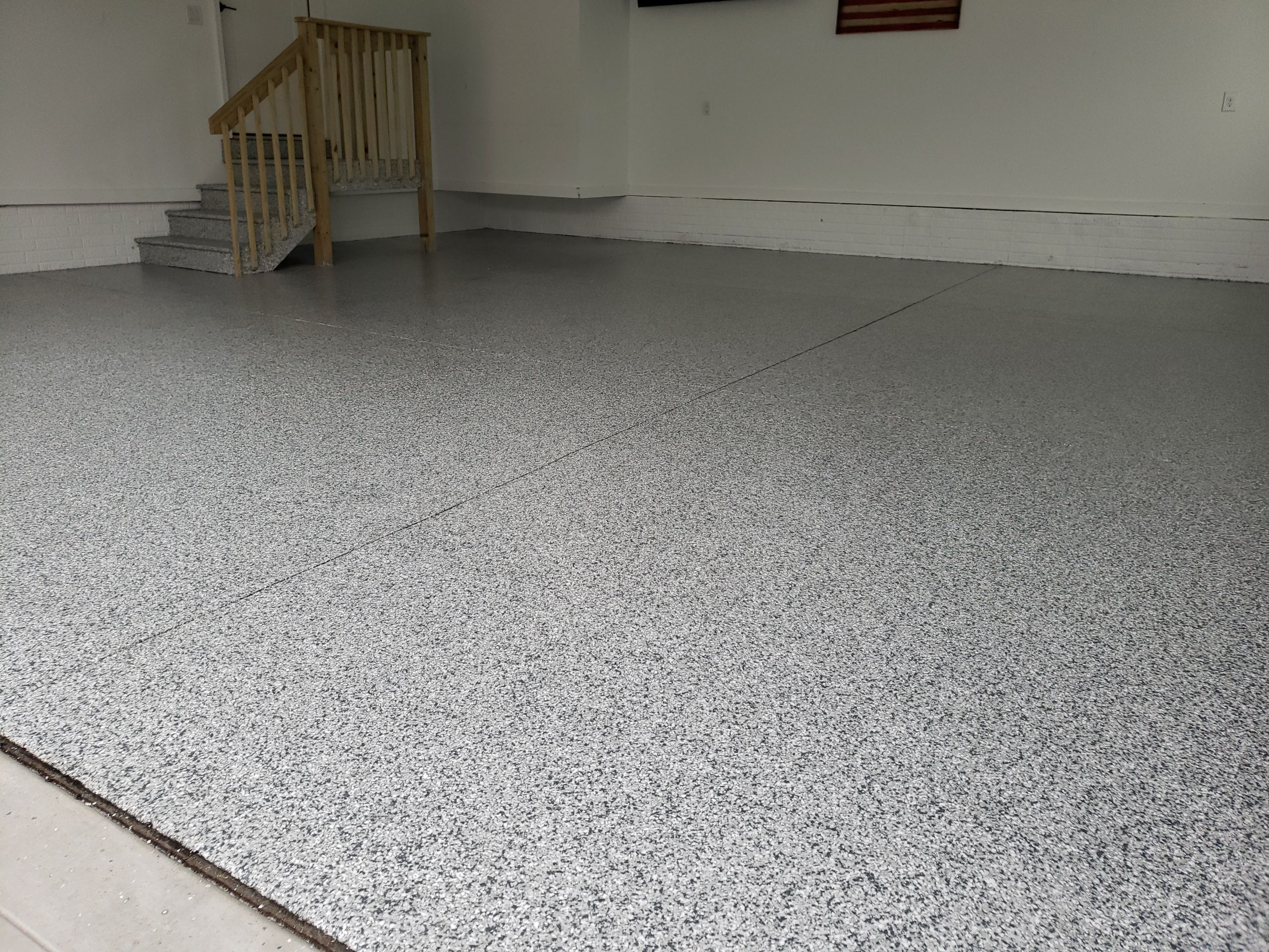 Waukee Slate Stone Garage Coating by Revival Concrete Coatings