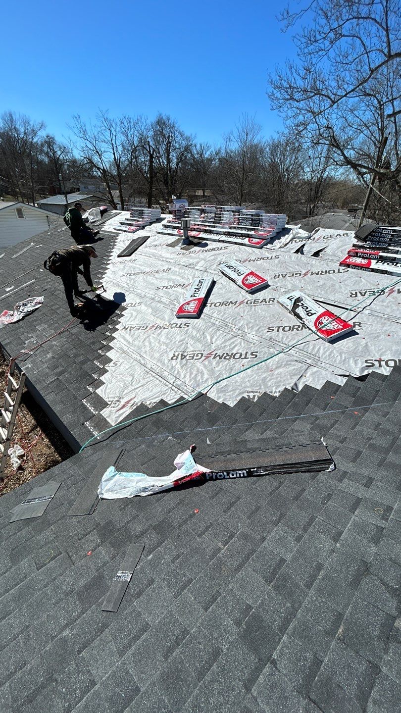 Residential Roof + Gutters & Downspouts Install  by Titan Commercial & Residential Roofing 