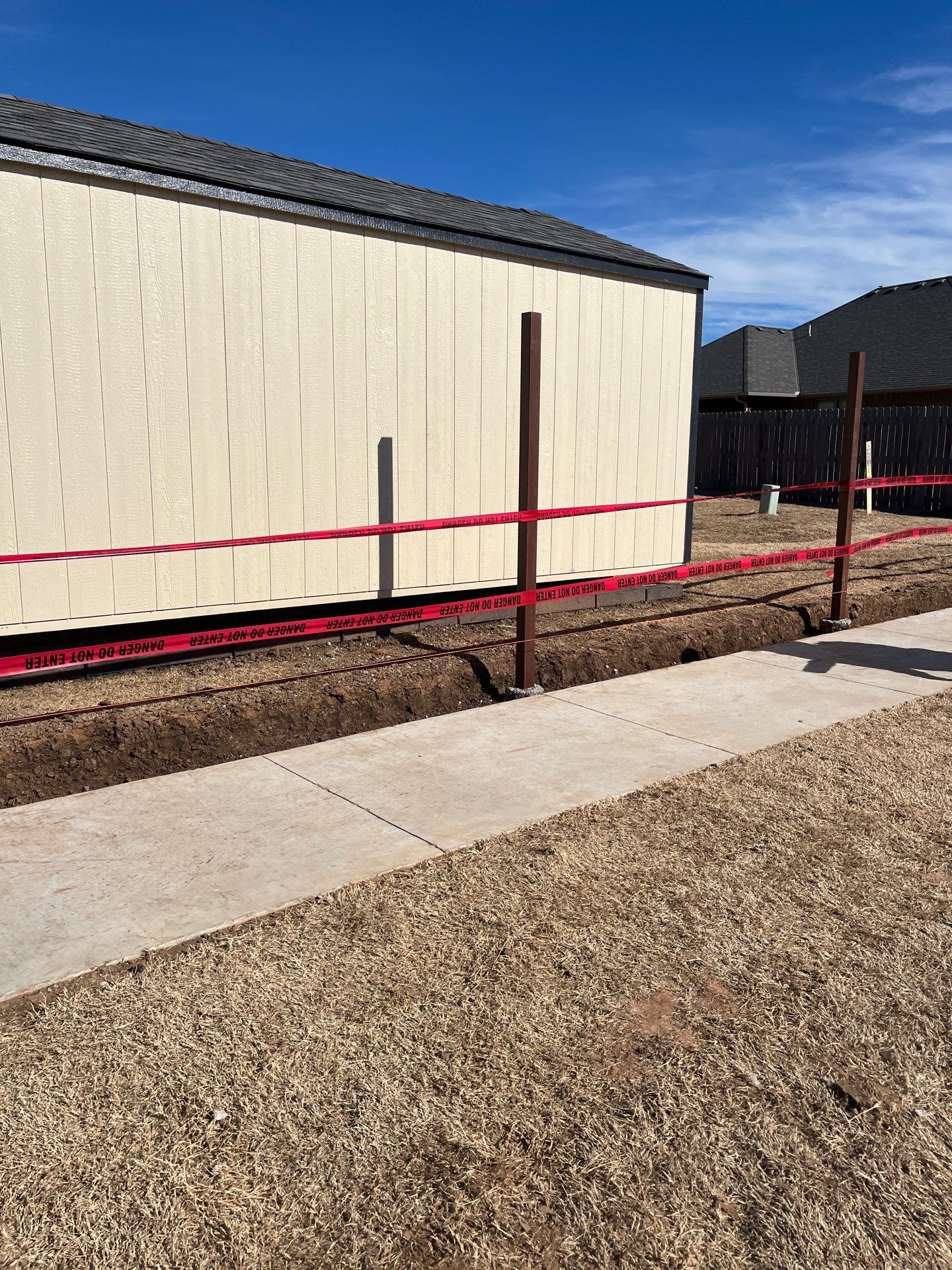 Concrete Sidewalk And Footer by Clays Services Inc