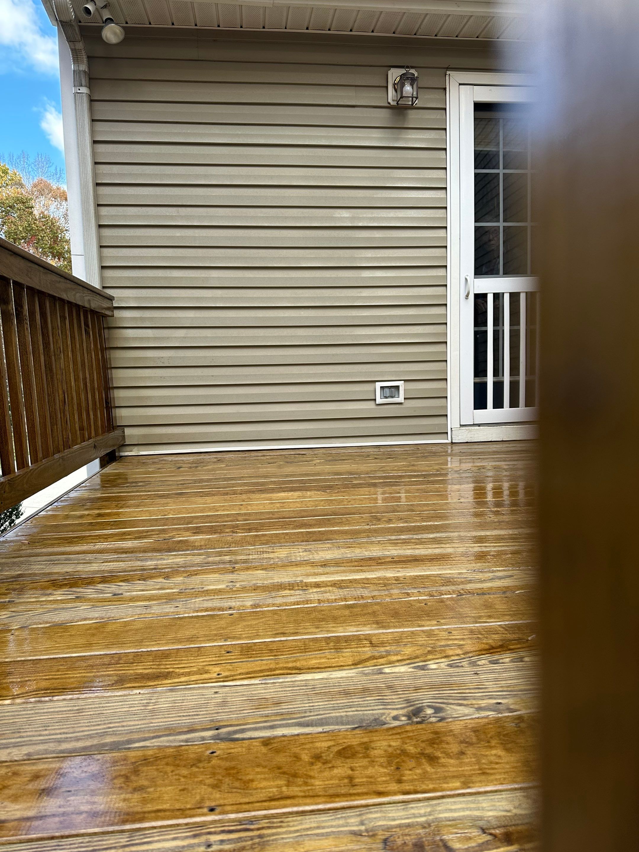 Pressure-Treated Deck Resurfacing and Stair Replacement in Wake Forest by The Remodeling Company