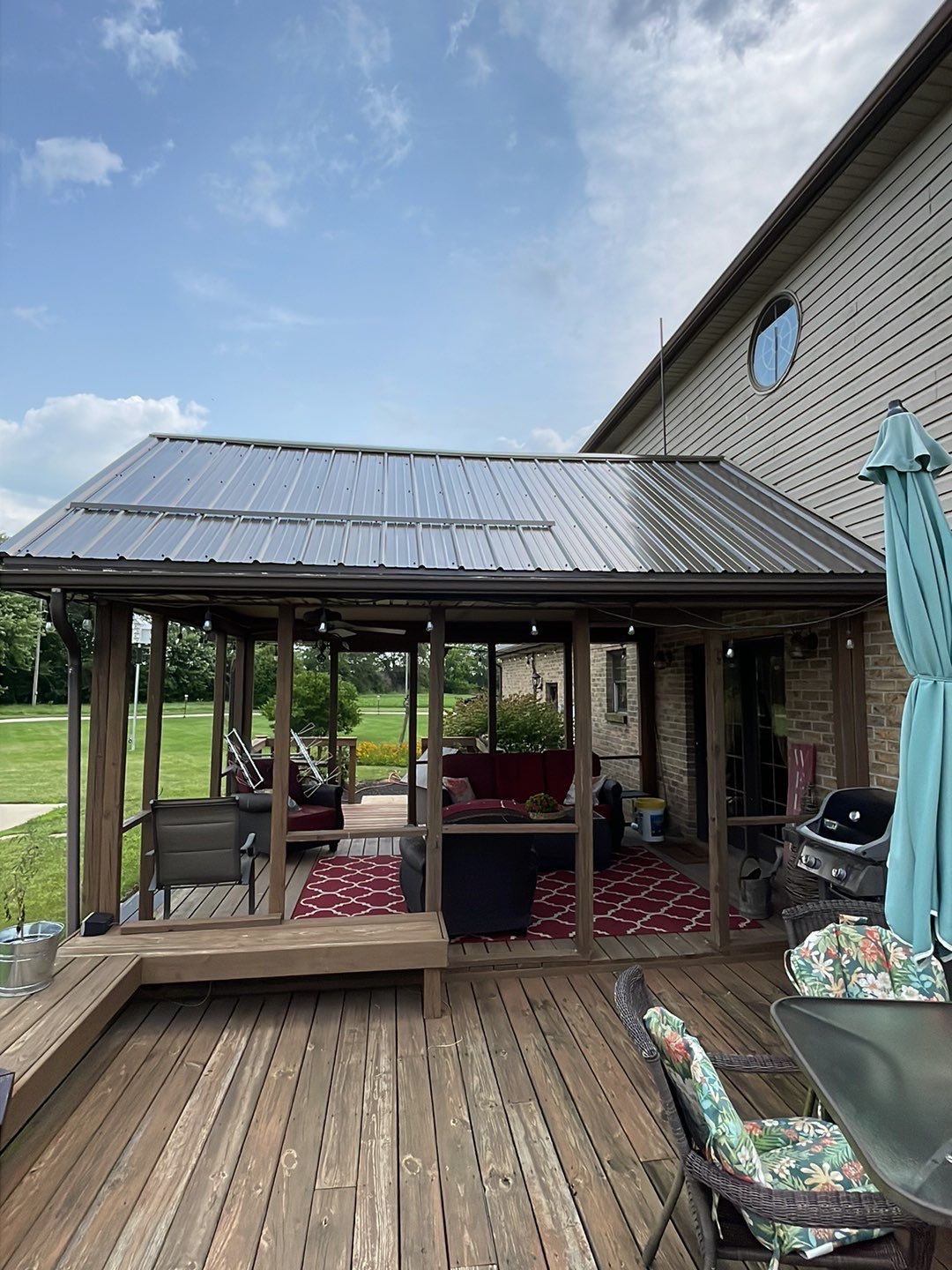 Residential Roofing Installation using Performance Panel Metal - Burnished Slate by RoofX 