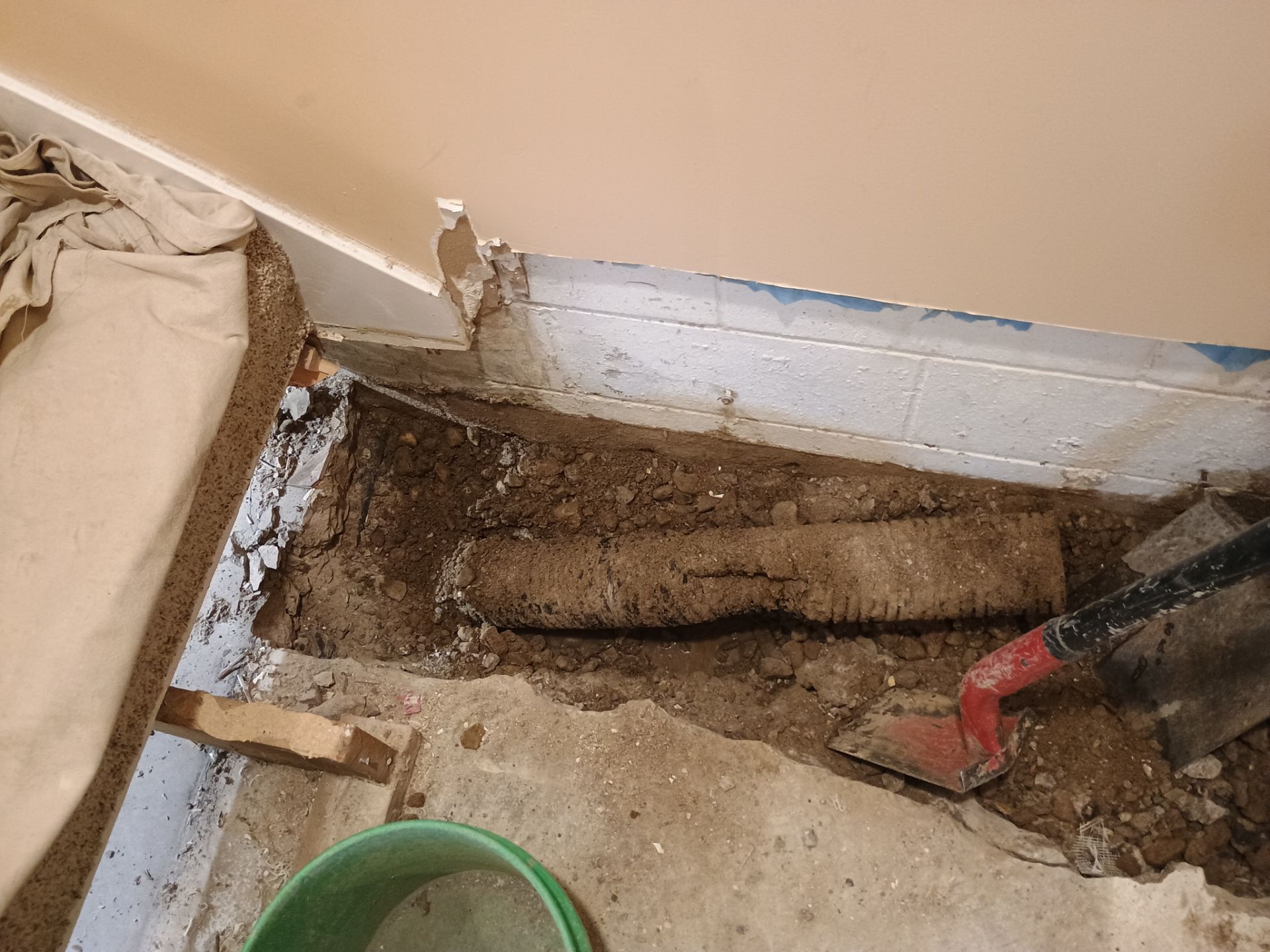 Interior Drain Tile Installation in Minnetonka, MN by Waterproofing Northeast