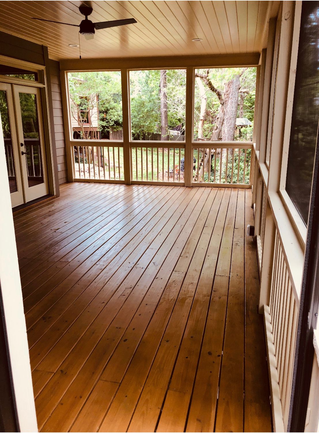 Elevated Screened-In Porch and Custom Wood Deck in Decatur by Swift Home Renovations 