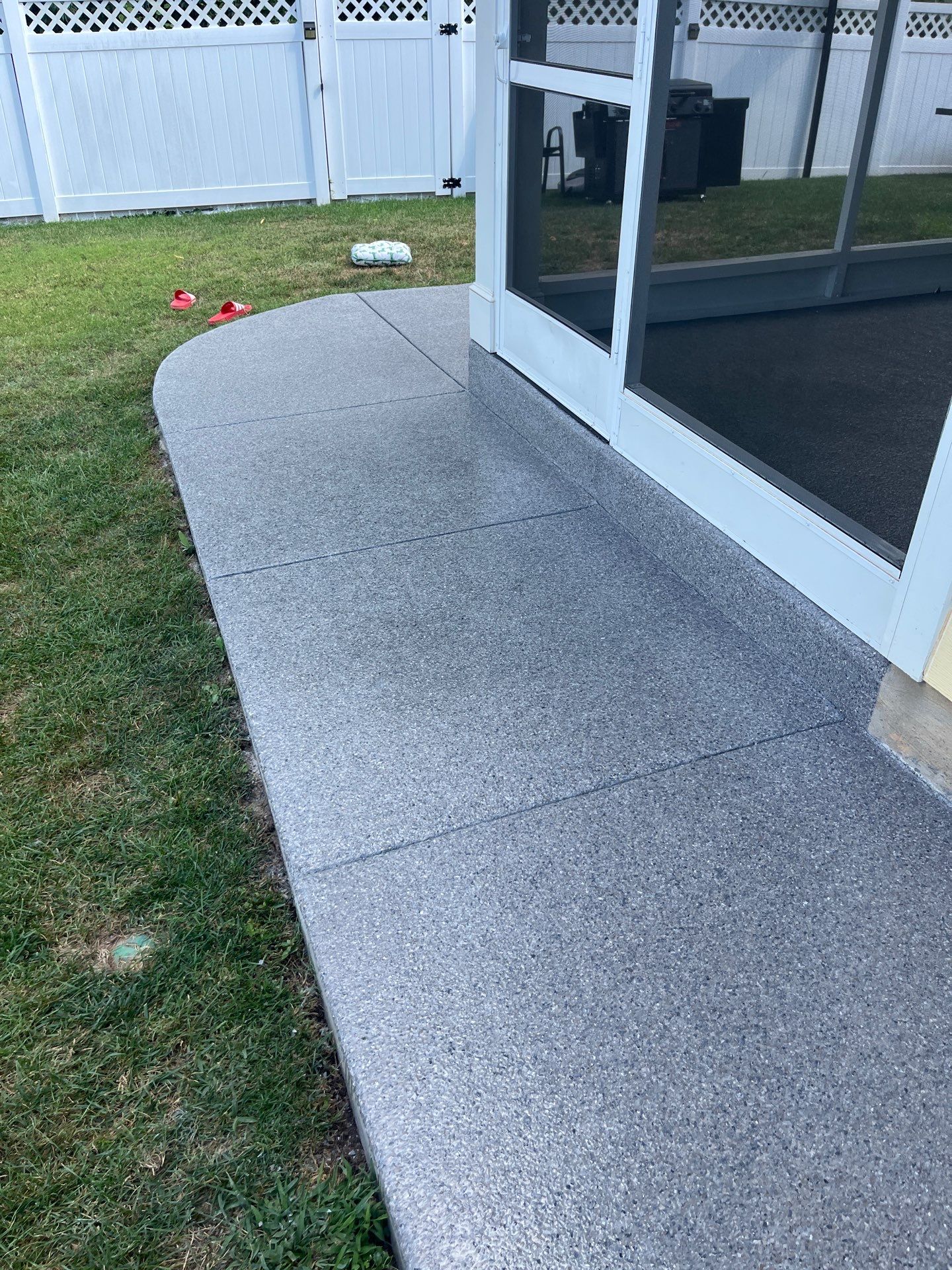 Patio Floor Coating using Briar by My Garage Floor Guys