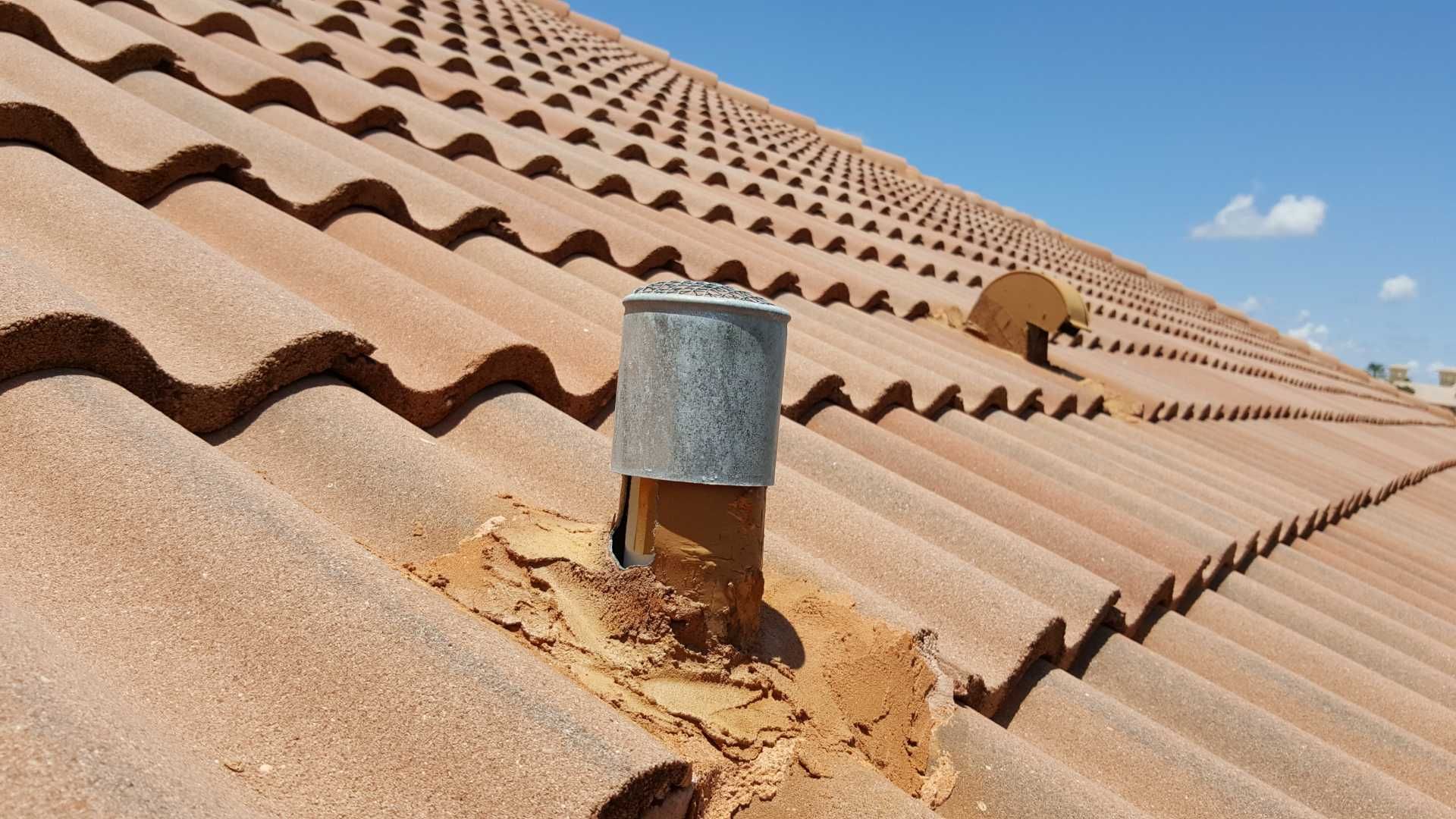 Concrete Tile Roof Repair and Vent Sealing in Delray Beach by Aastro Roofing