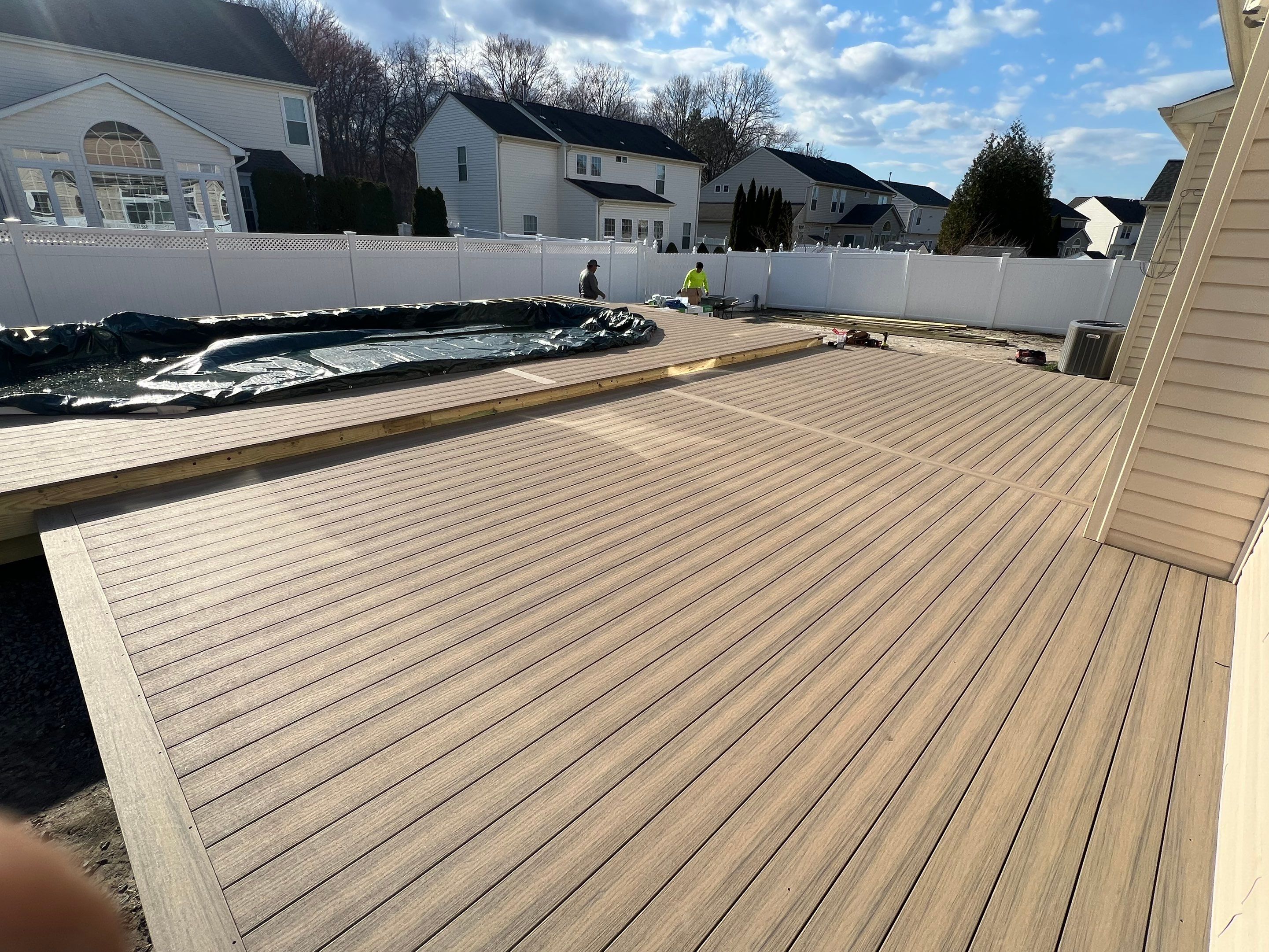 new pool deck in Howell by deck guardian