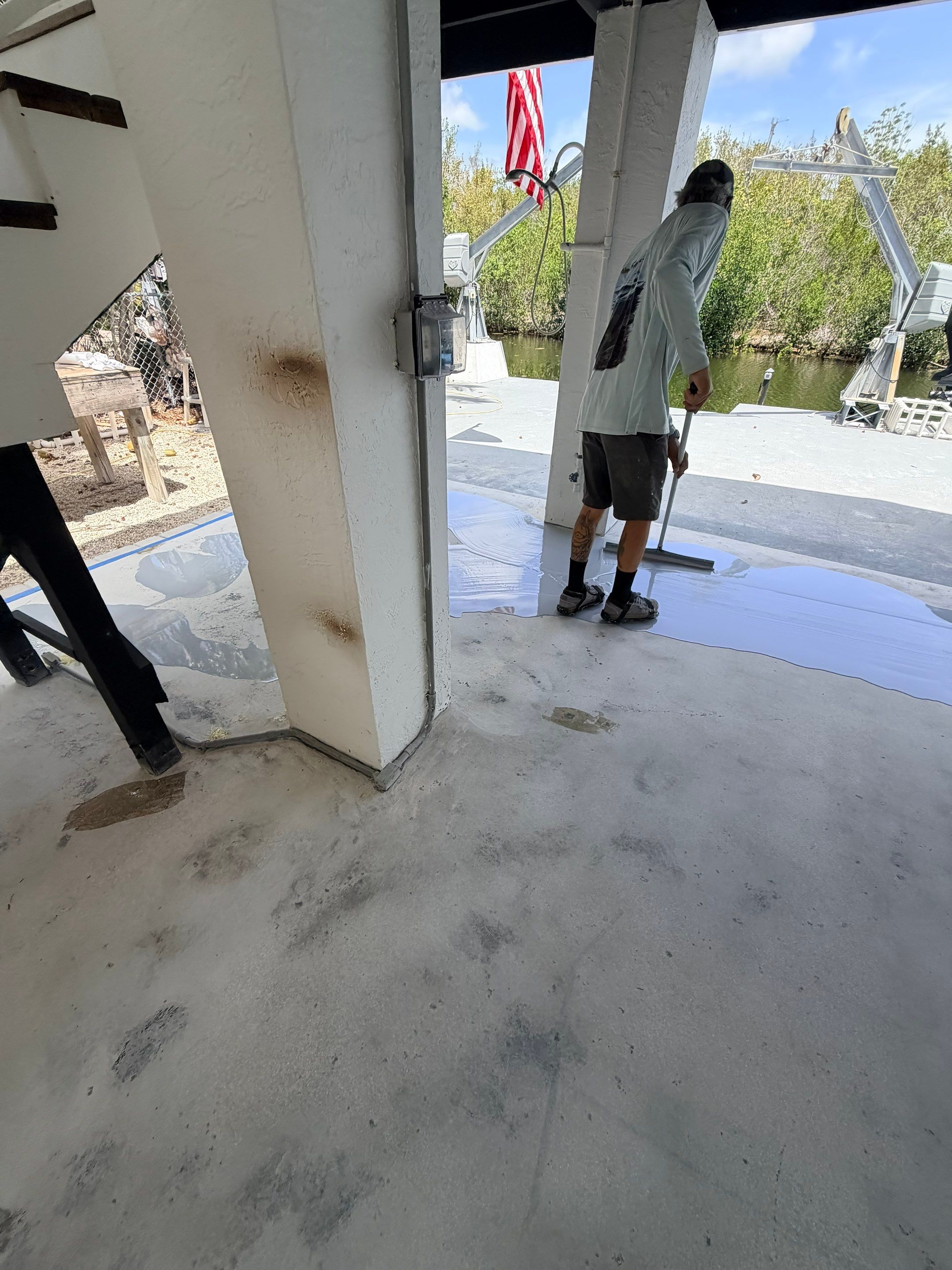 “Tidal Wave” Carport in Big Pine Key, FL by Tropical Epoxy Coatings & Creations LLC