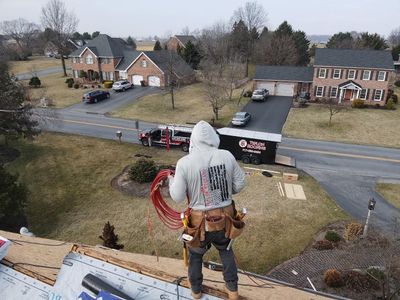 Roof Installation using Gaf Hdz Architectural Shingle - Hickory 