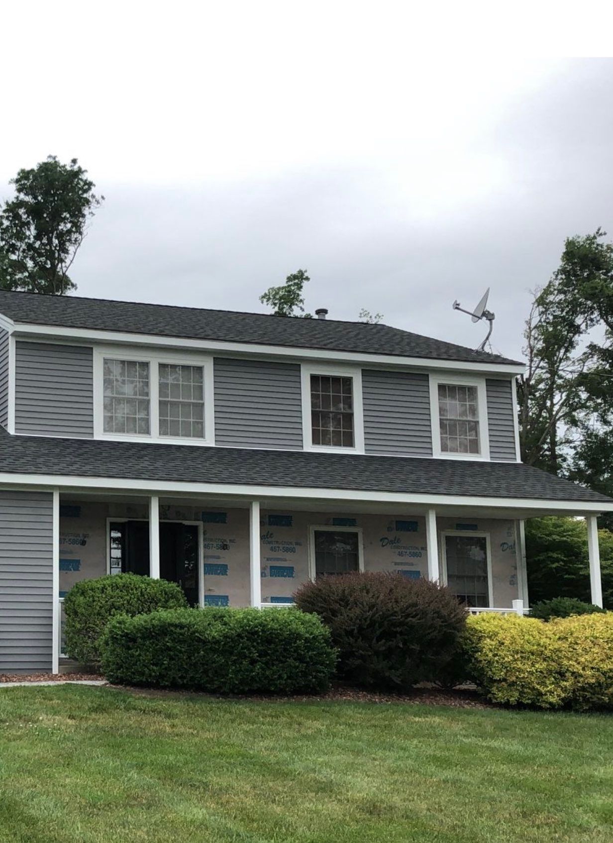 Siding Installation using Certainteed Monogram Charcoal gray and Owens Corning Versetta Stone Sterling by A Plus Exterior