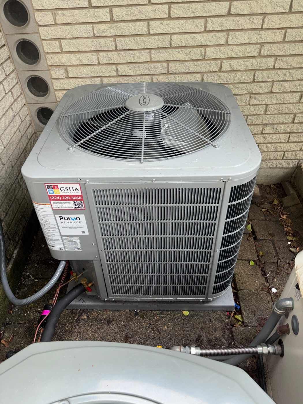 Carrier Performance 18 Two-Stage Air Conditioner Installation – Lincolnshire, IL | GSHA Services, LTD by GSHA Services LTD