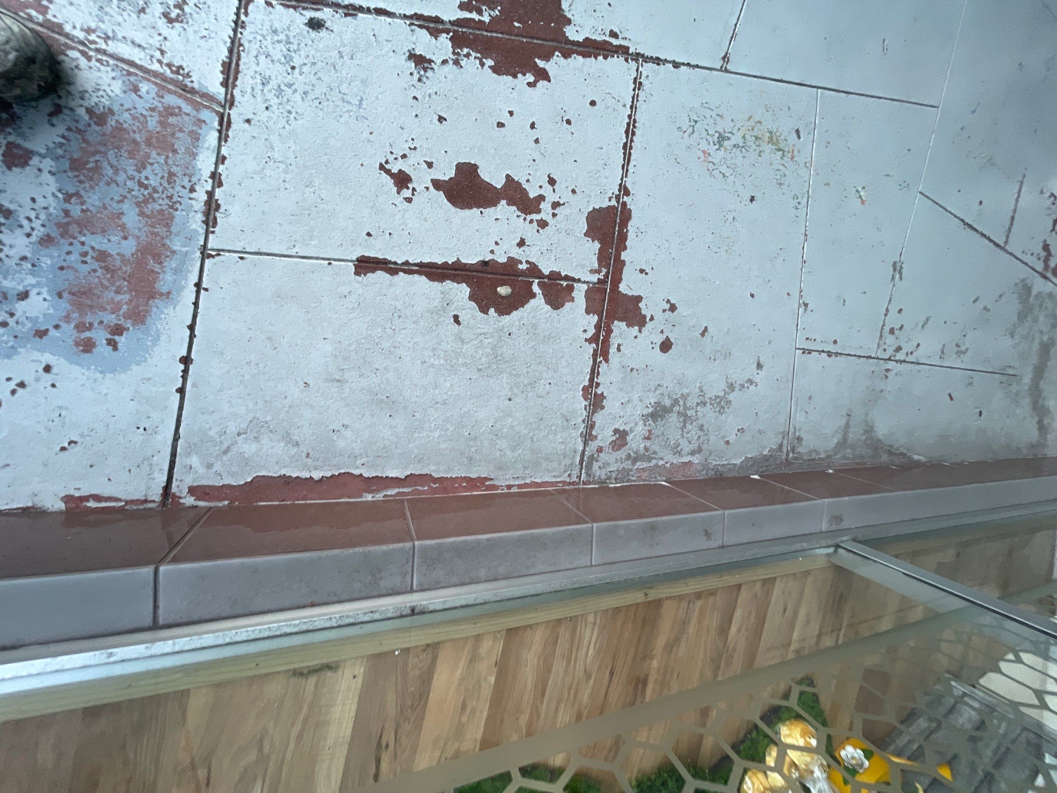 Commercial Floor Transformation using Slate Stone by Croc Coatings, LLC