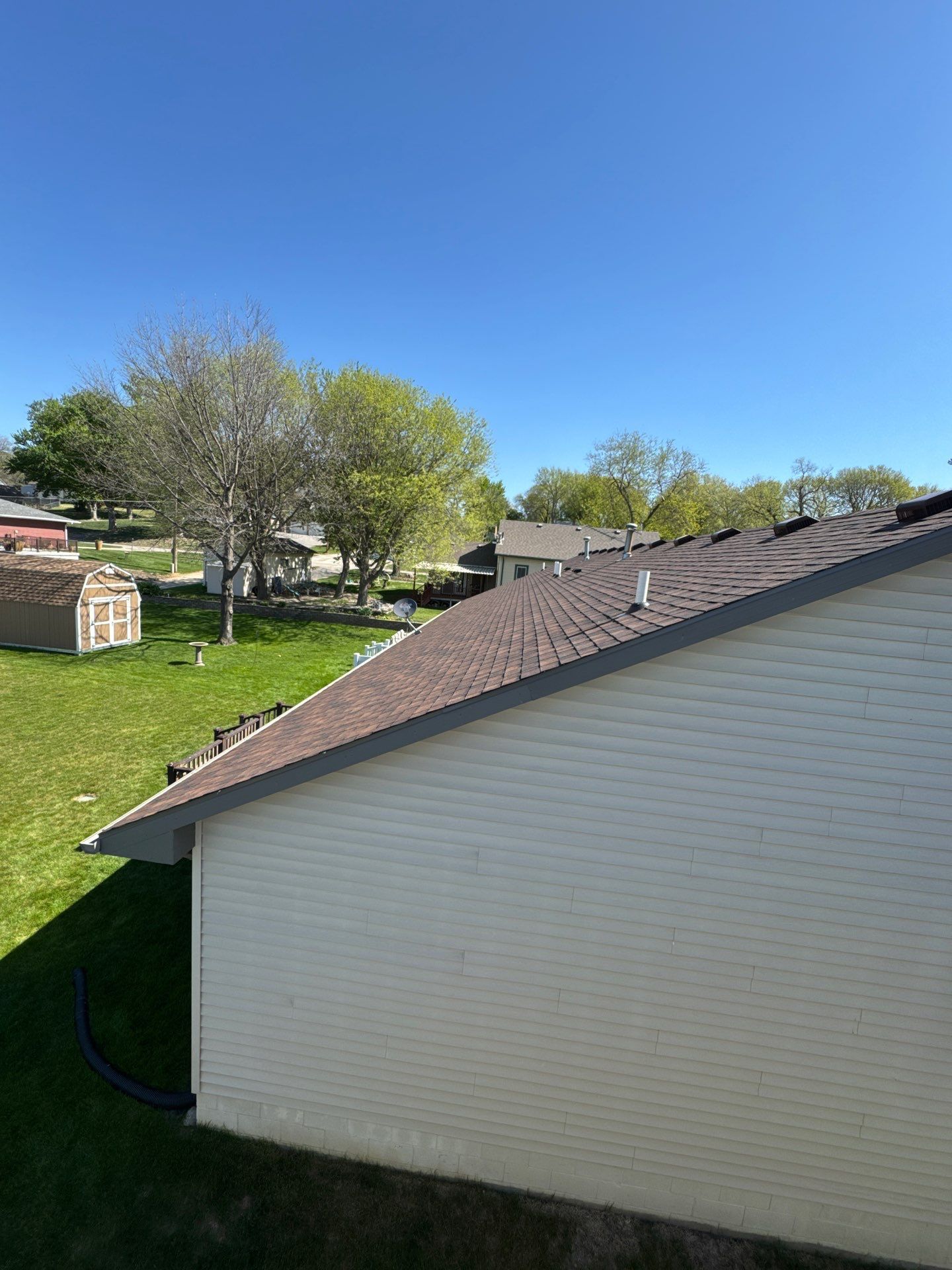 Brown Architectural Shingle Roof Replacement in Wisner, NE by Crows Roofing LLC