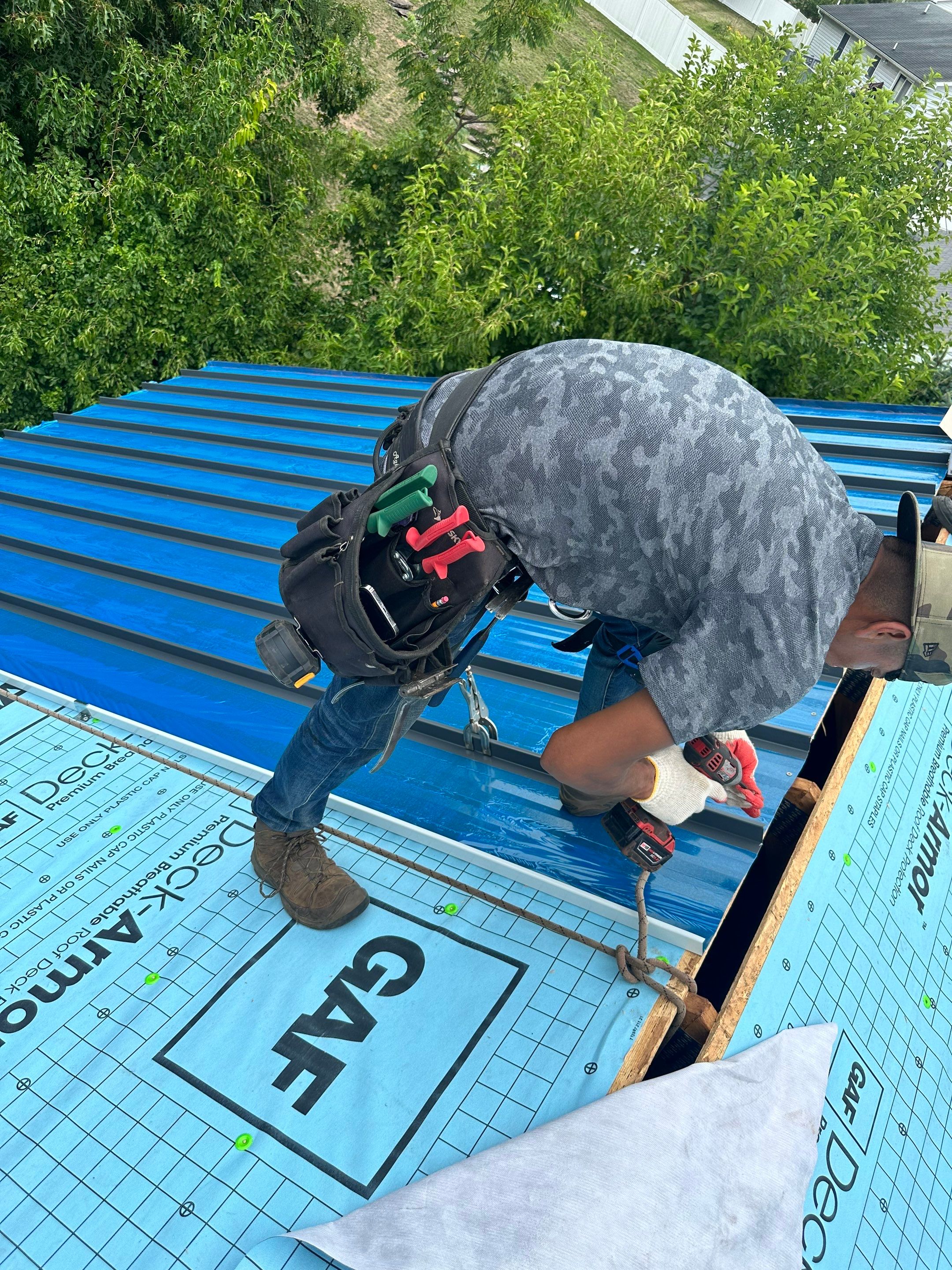 12" Mechanical Seam by Teflon Roofing