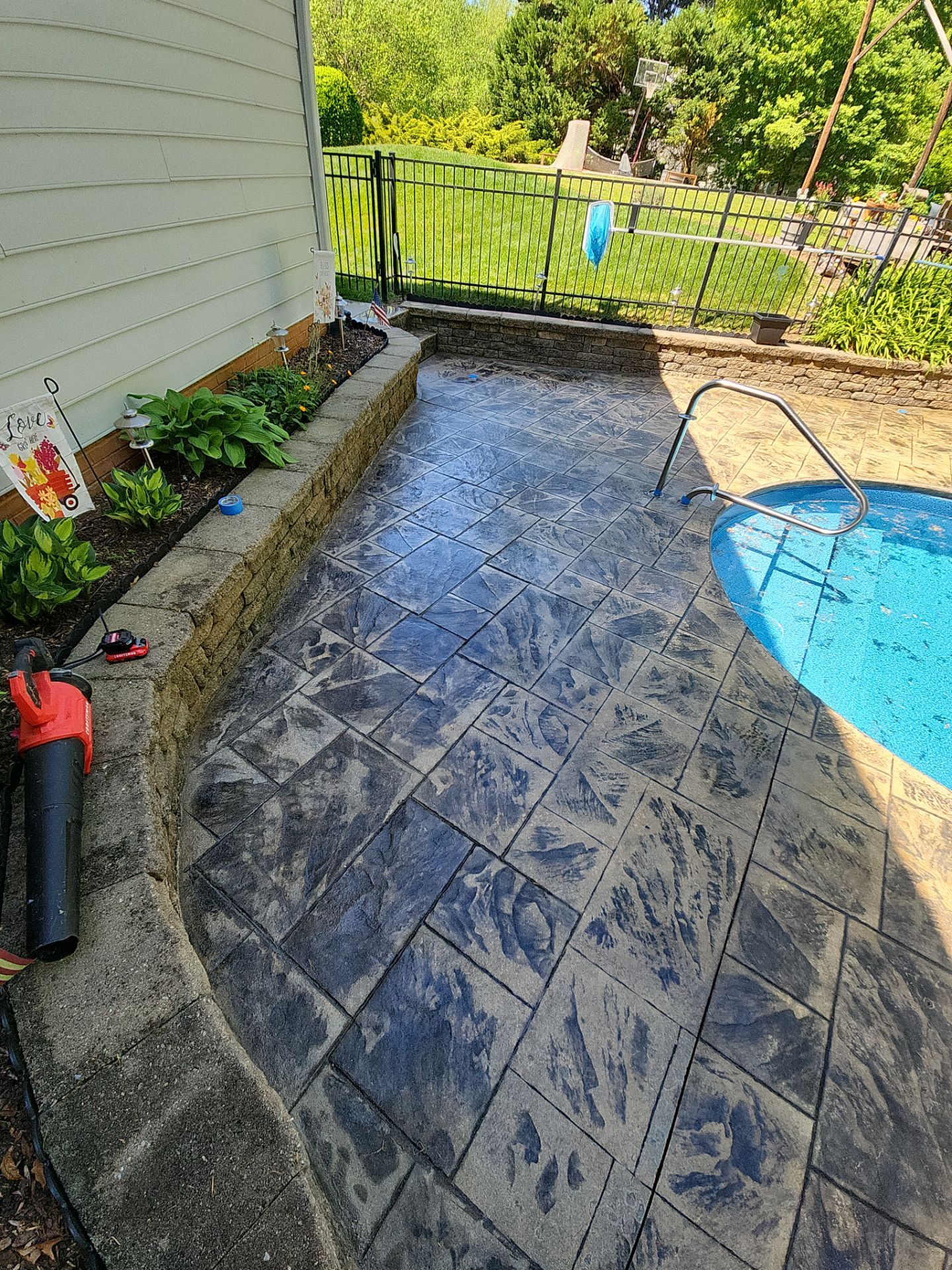 Pool Deck using AcryFin by DuraSeal