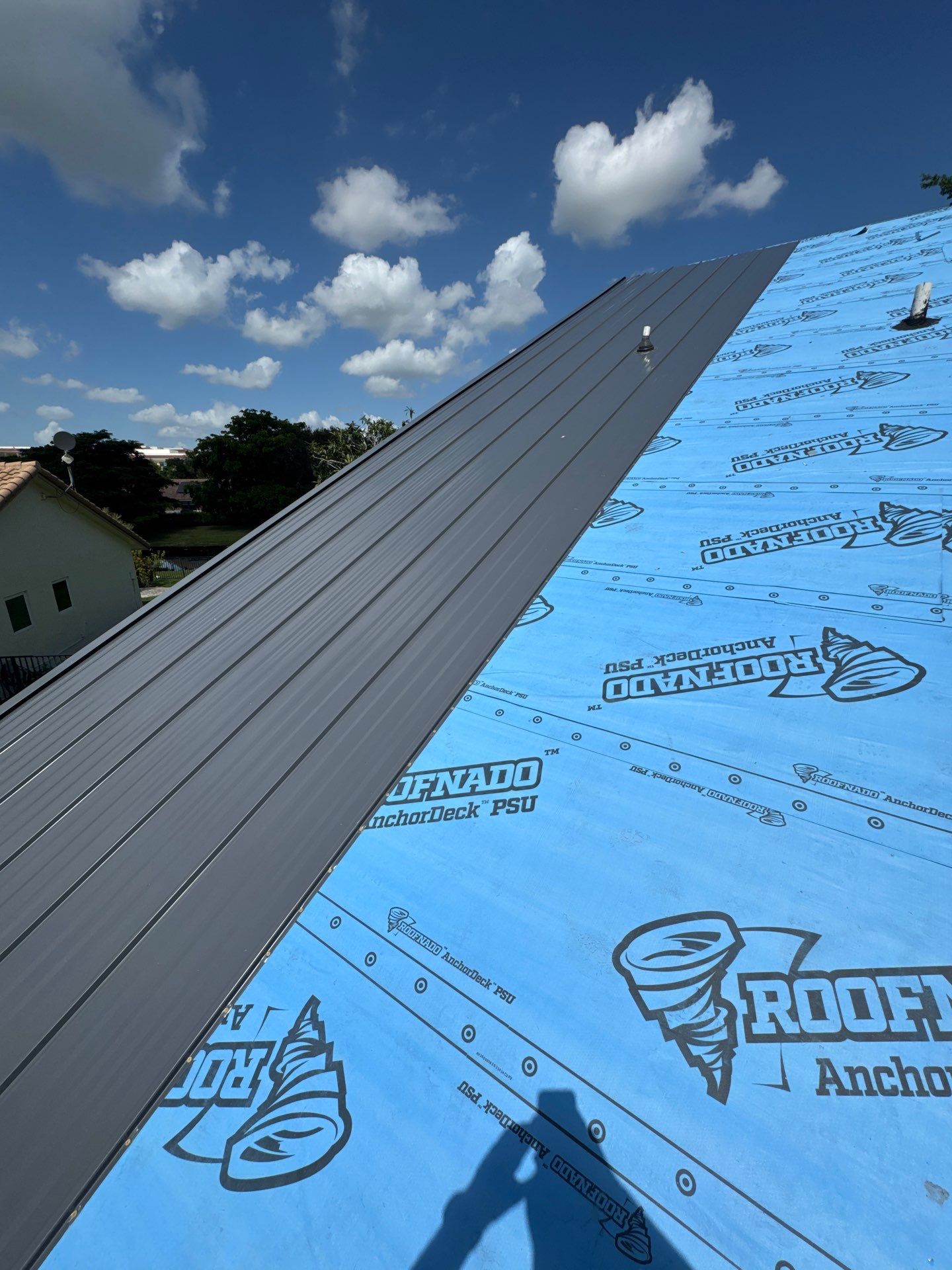 Residential Remodel using 1" Nail strip metal roof by BLUES BROTHERS ROOFING