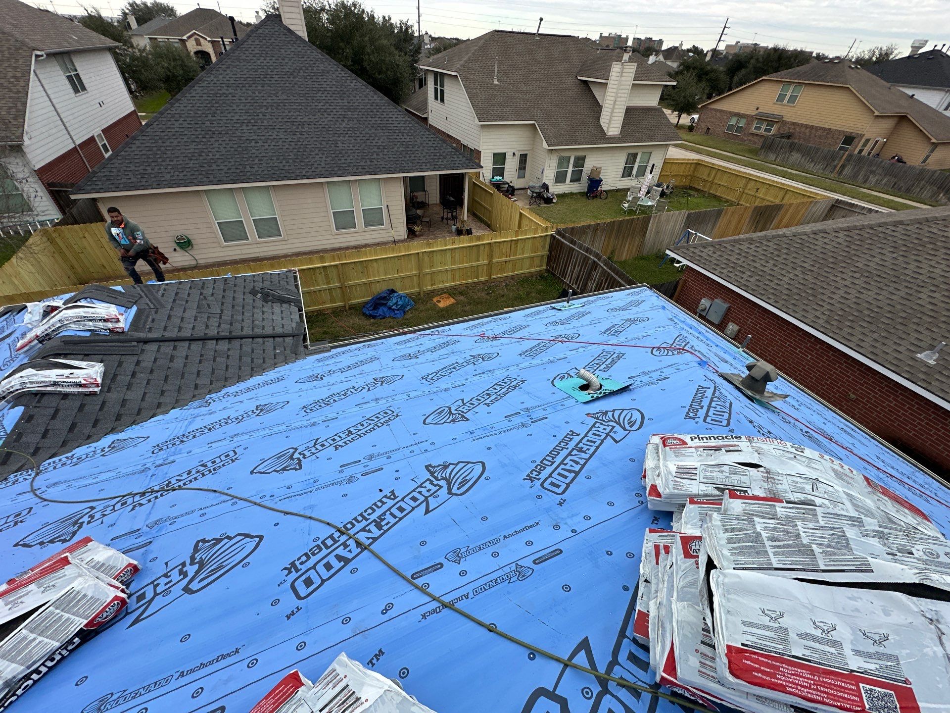 Project in Houston by Motion Roofing