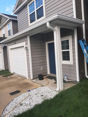 Seamless Gutter Installation using White K-Style Gutters