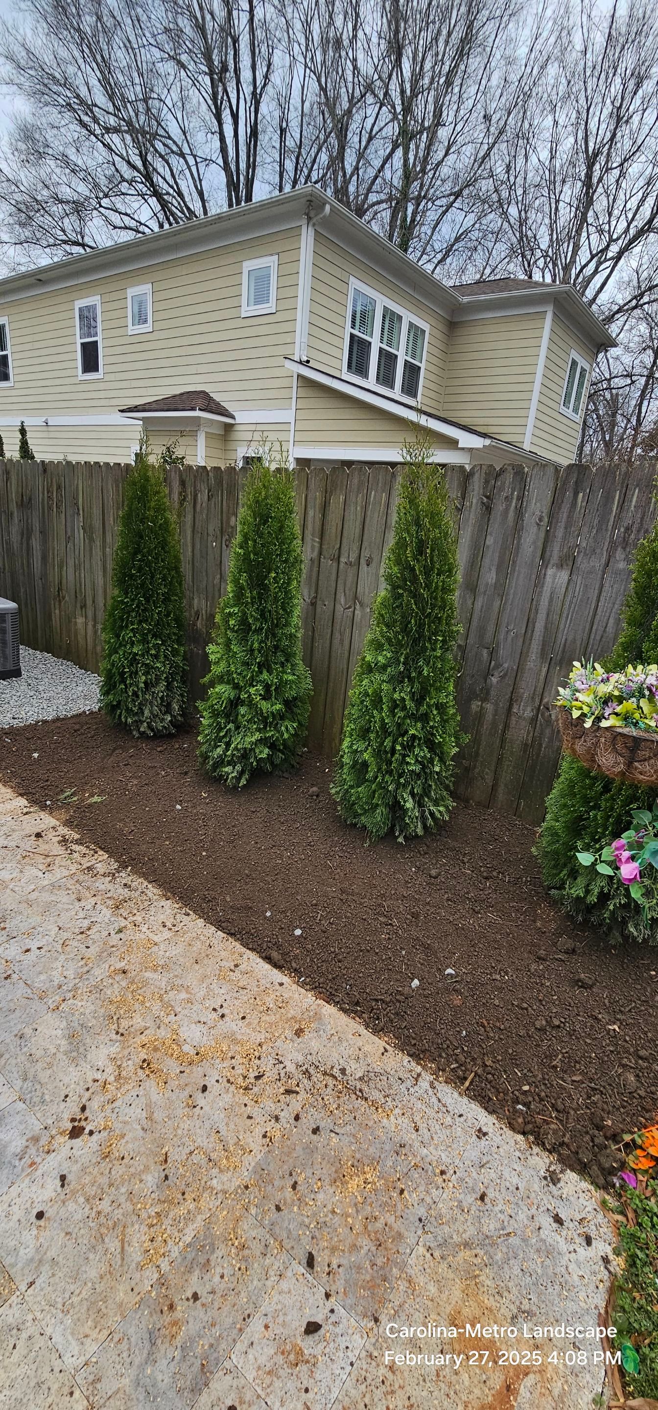 Residential Landscape Project by Carolina-Metro Landscape, Inc