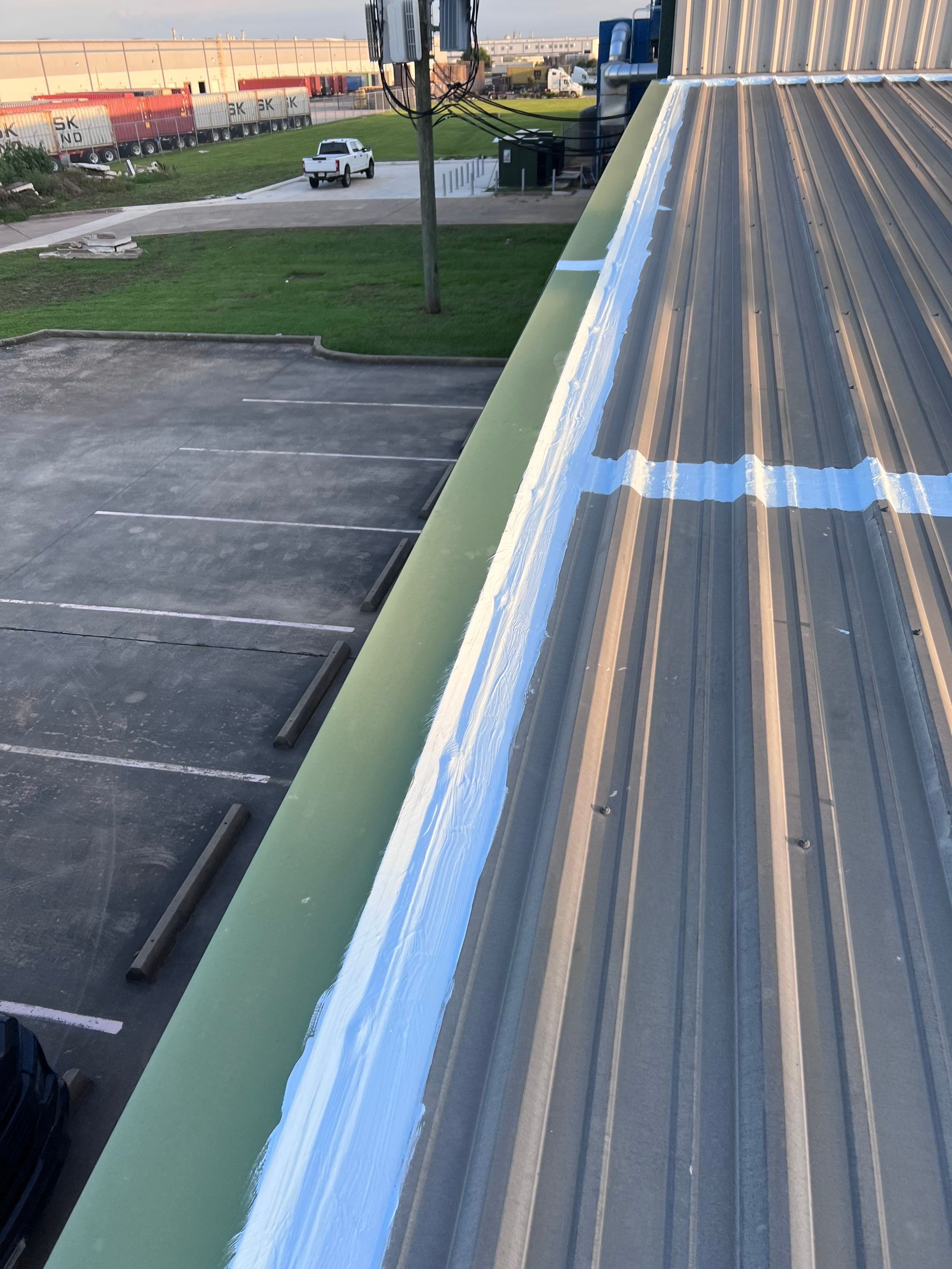 Hail Damage using Metal by Roof Repair Company