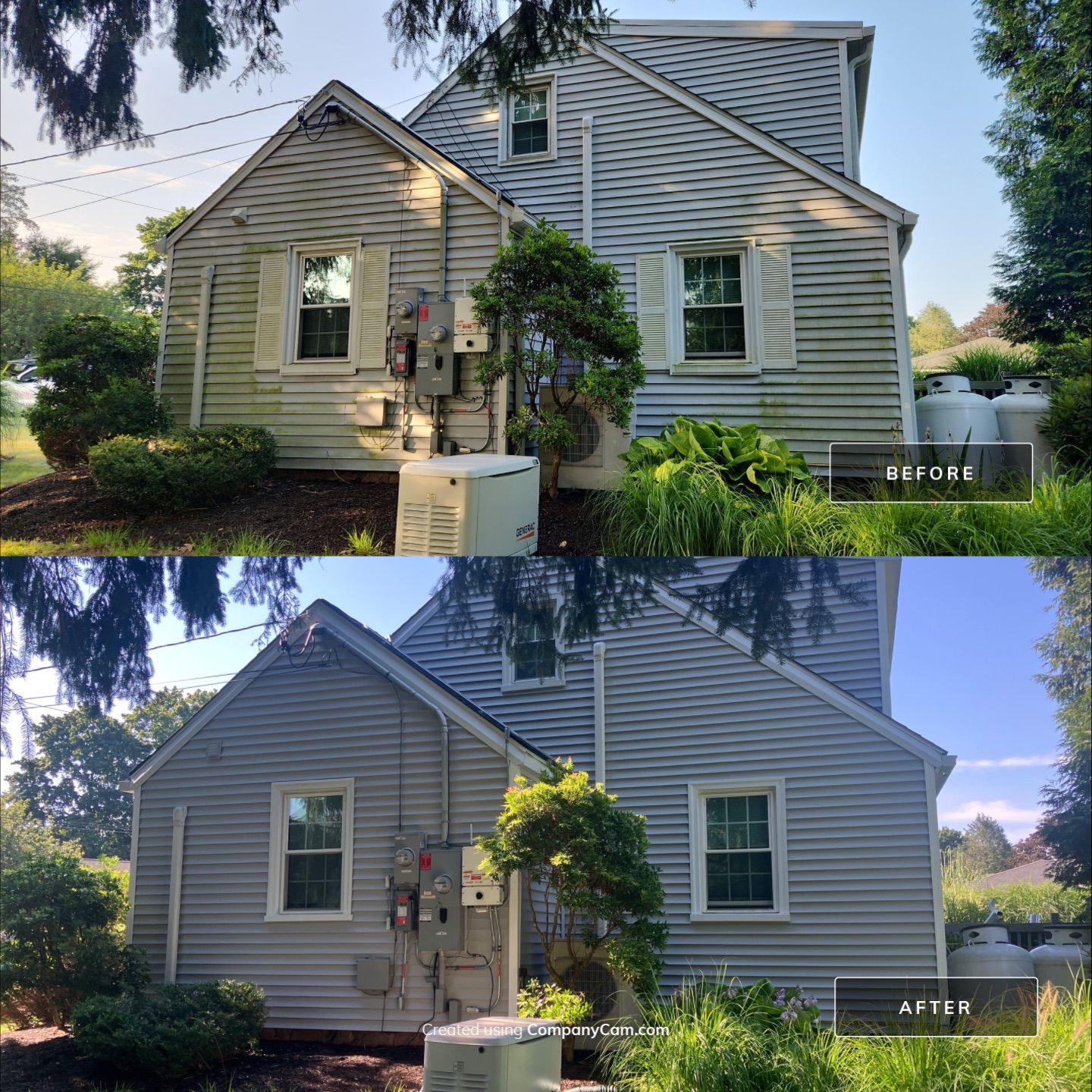 Siding using Cert. Monogram D/4 x 12'6" clapboard, Sterling Gray by DiGiorgi Roofing and Siding Inc