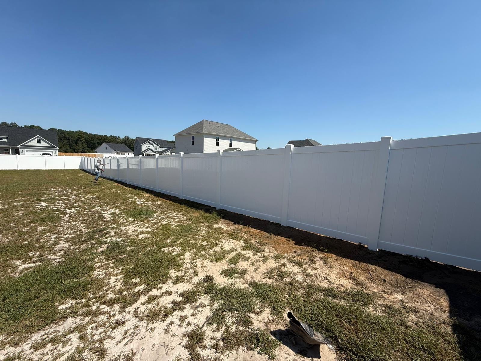 Hamilton Vinyl Privacy Project in Linden by Superior Fence and Rail