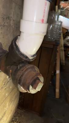 Basement Main Drain Leak Repair — Salem, MA. 