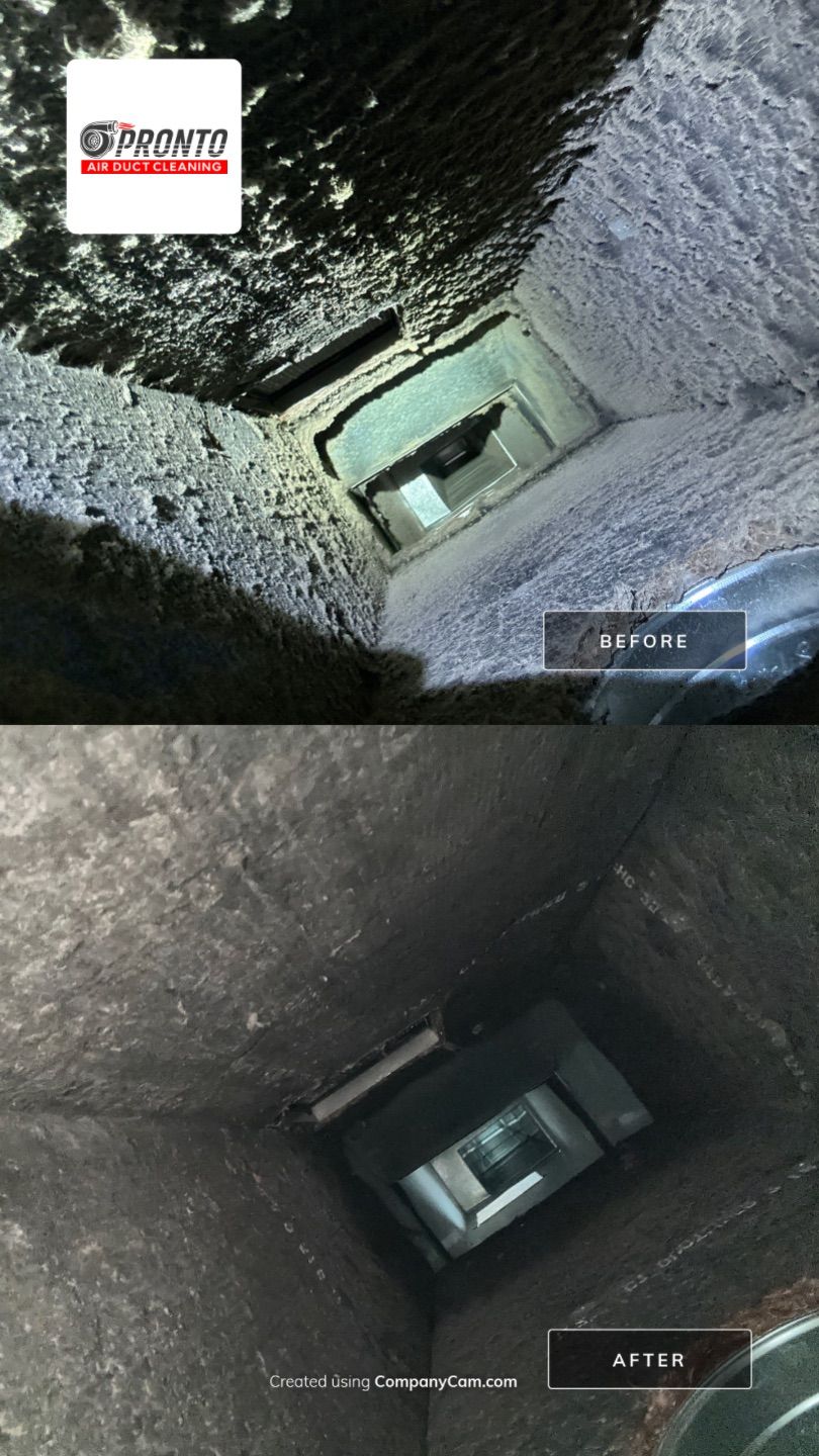 Air duct cleaning using Hypervac by Pronto Air Duct Cleaning