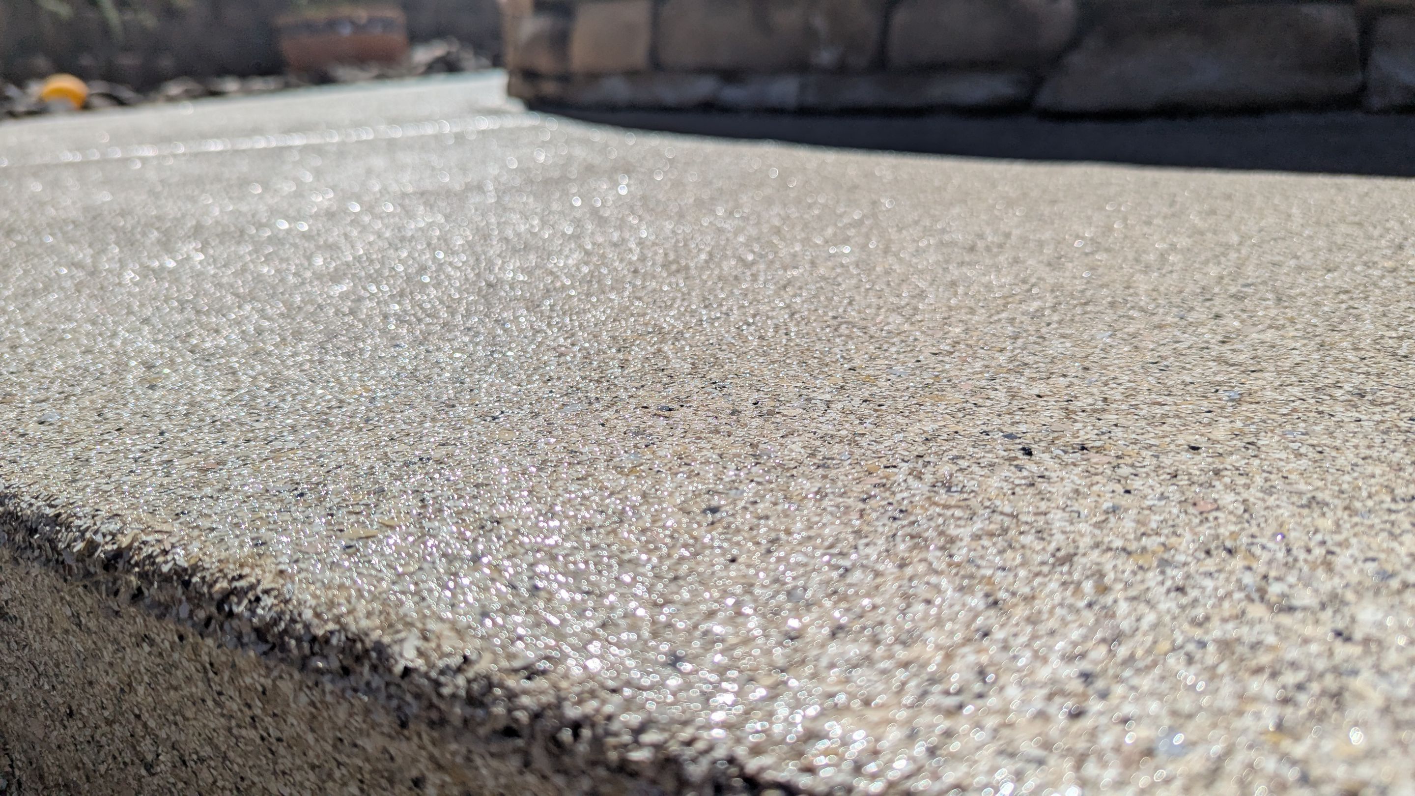 Pool Deck Transformation using Stone/Marble Hybrid by Croc Coatings, LLC