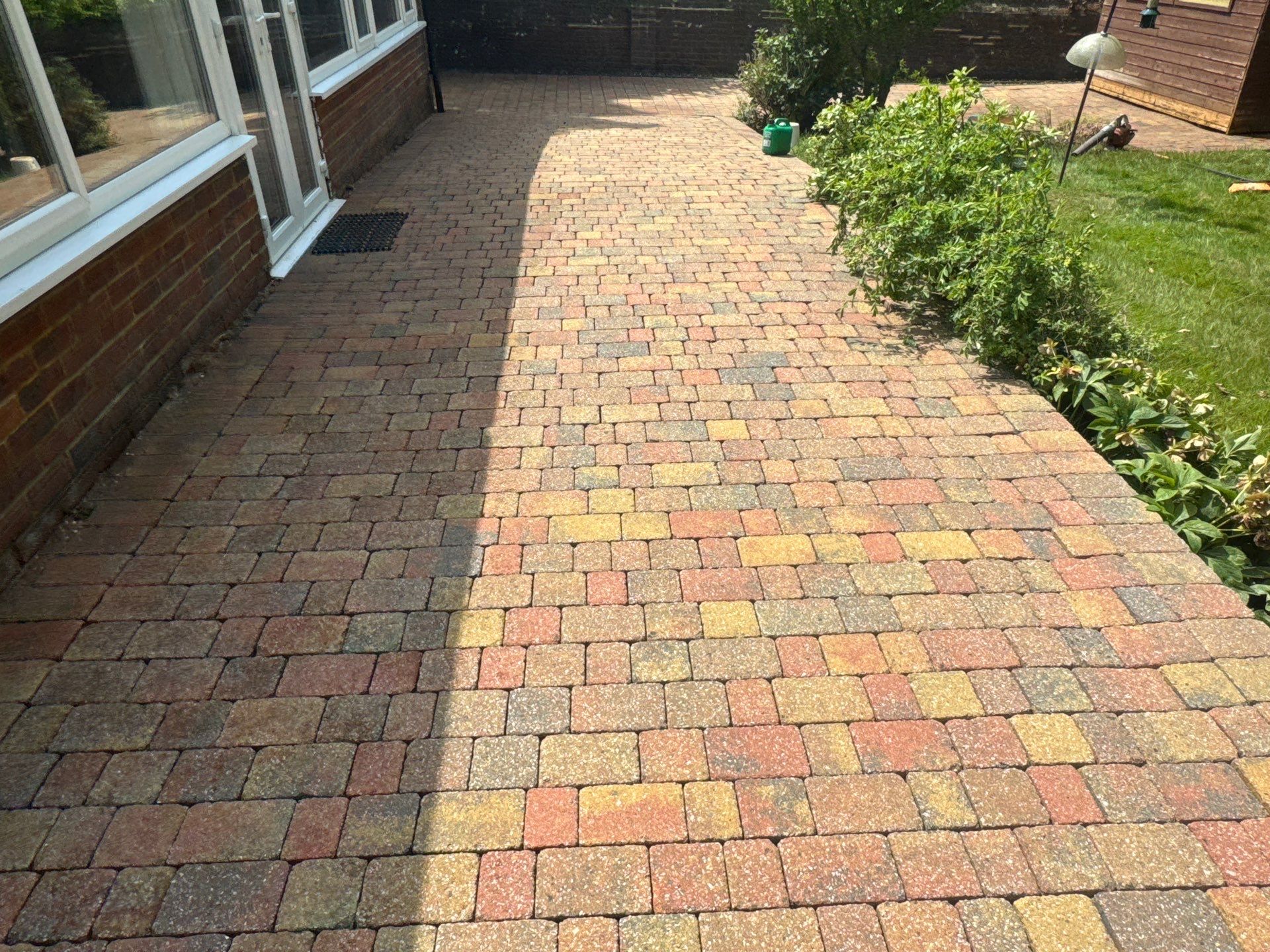 Patio Clean using Honda 21lt High Pressure Machine by Ges Exterior Cleaning ltd