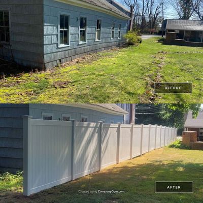 Vinyl Privacy fence White