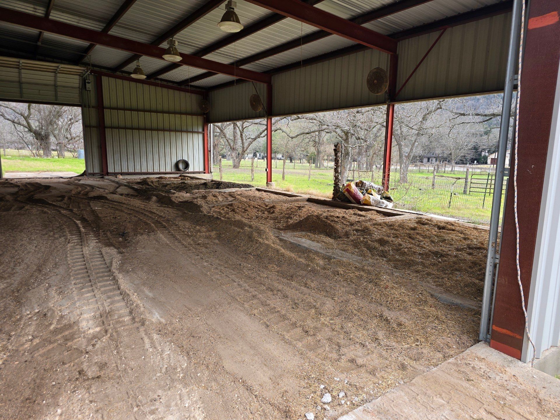 Pickleball Court in Barn on Lake Austin by Sport Court Austin