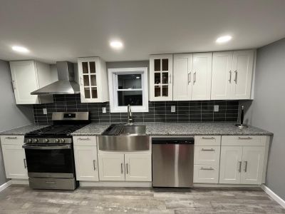 Kitchen Remodel using White Shaker