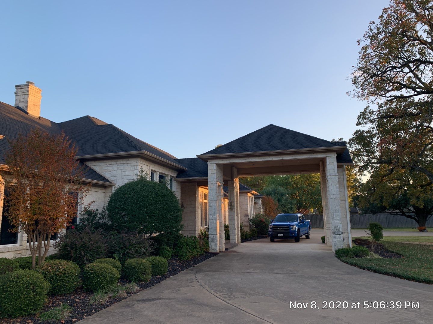 Huge Estate - Residential Roofing Installation using GAF Timberline HDZ Shingle System by First United Roofing & Construction