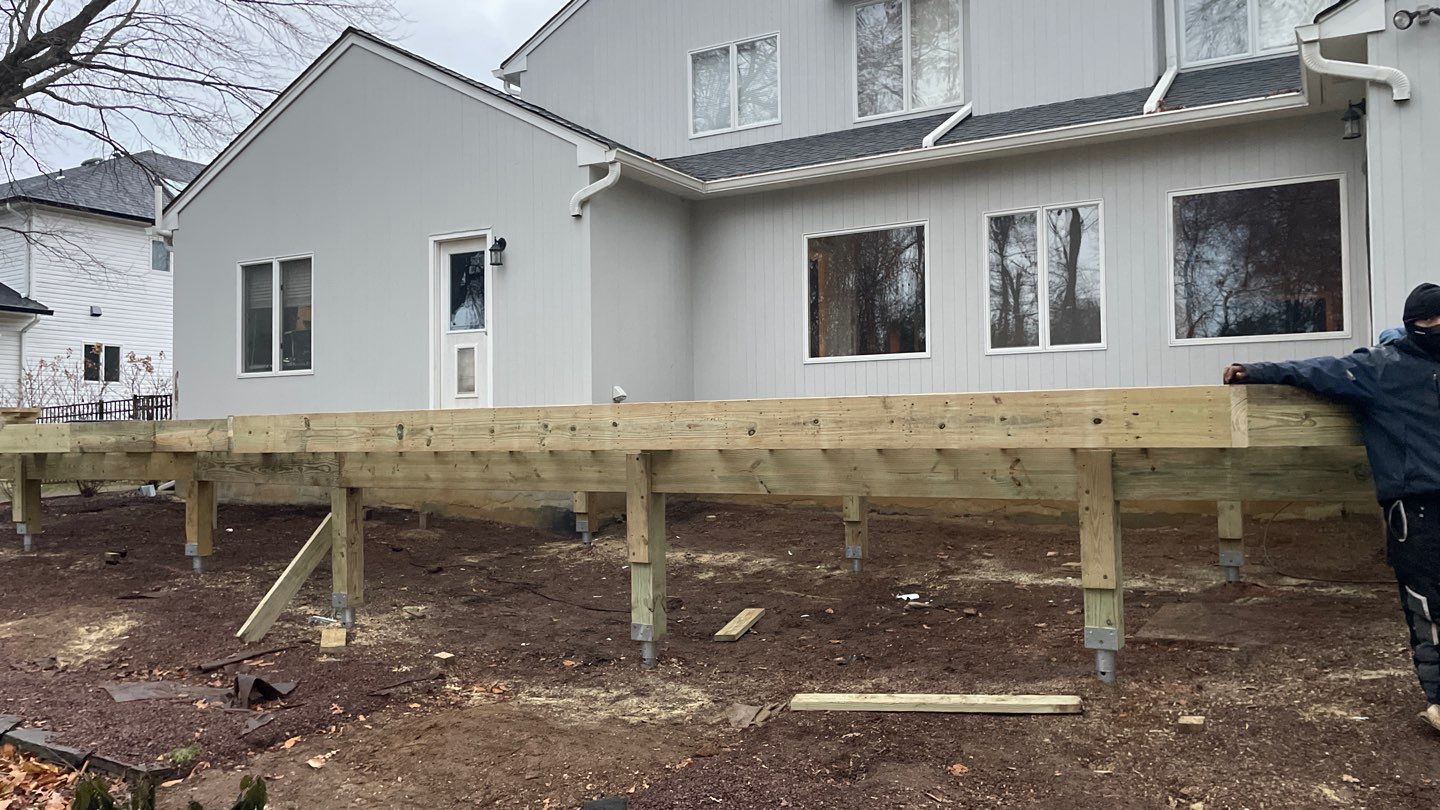 New Deck with Porch In Marlboro by deck guardian