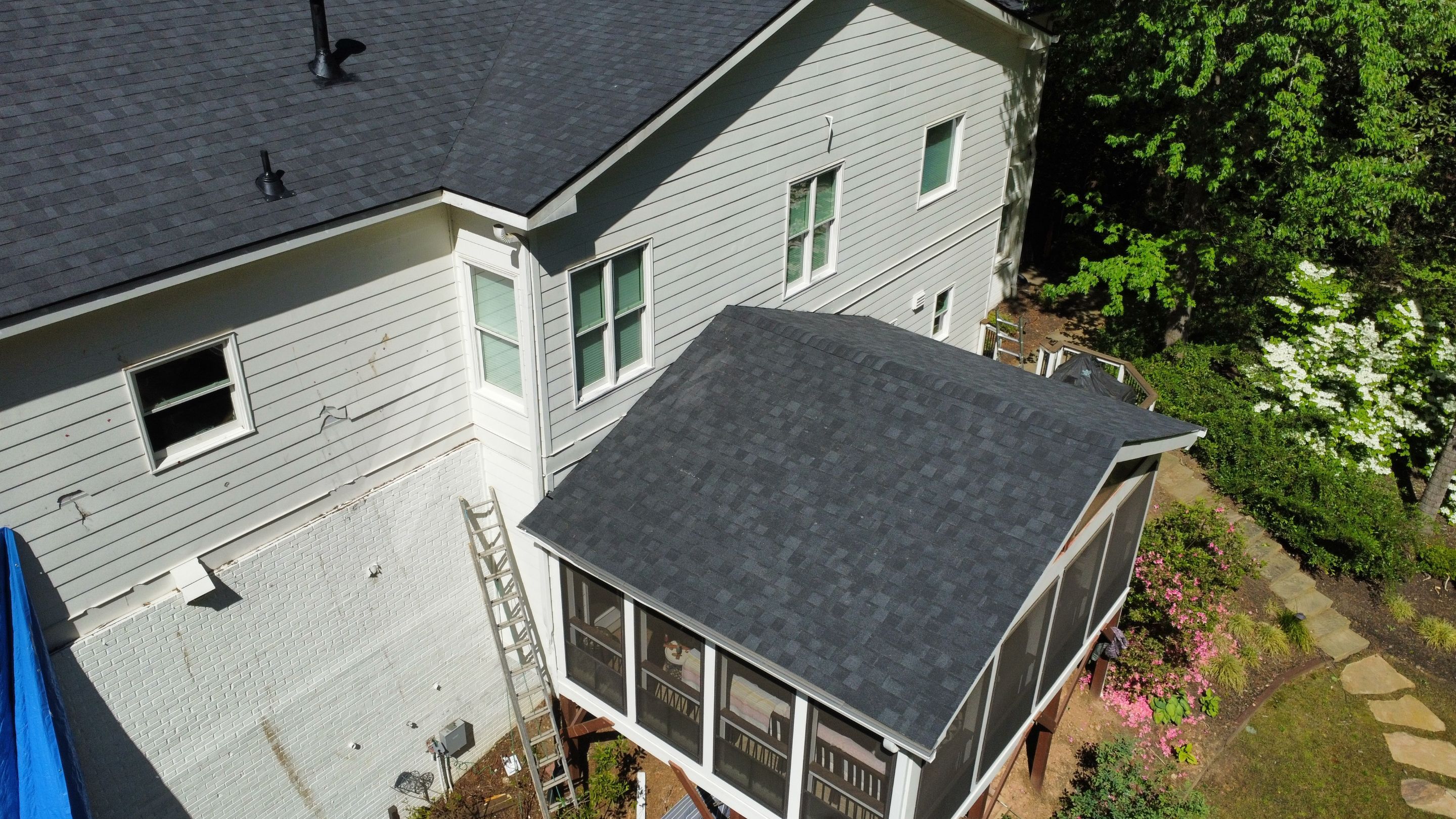 Atlanta, GA Roof Replacement CertainTeed Landmark Pro Max Def Charcoal Black by Reset Roofing