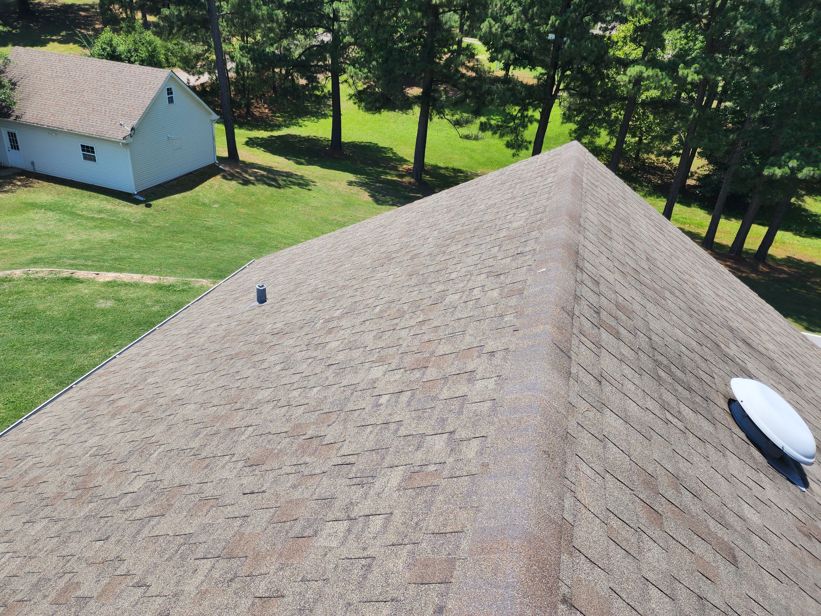 Residential Roofing Repair using Malarkey Highlander: Natural Wood by Hostetler Roofing