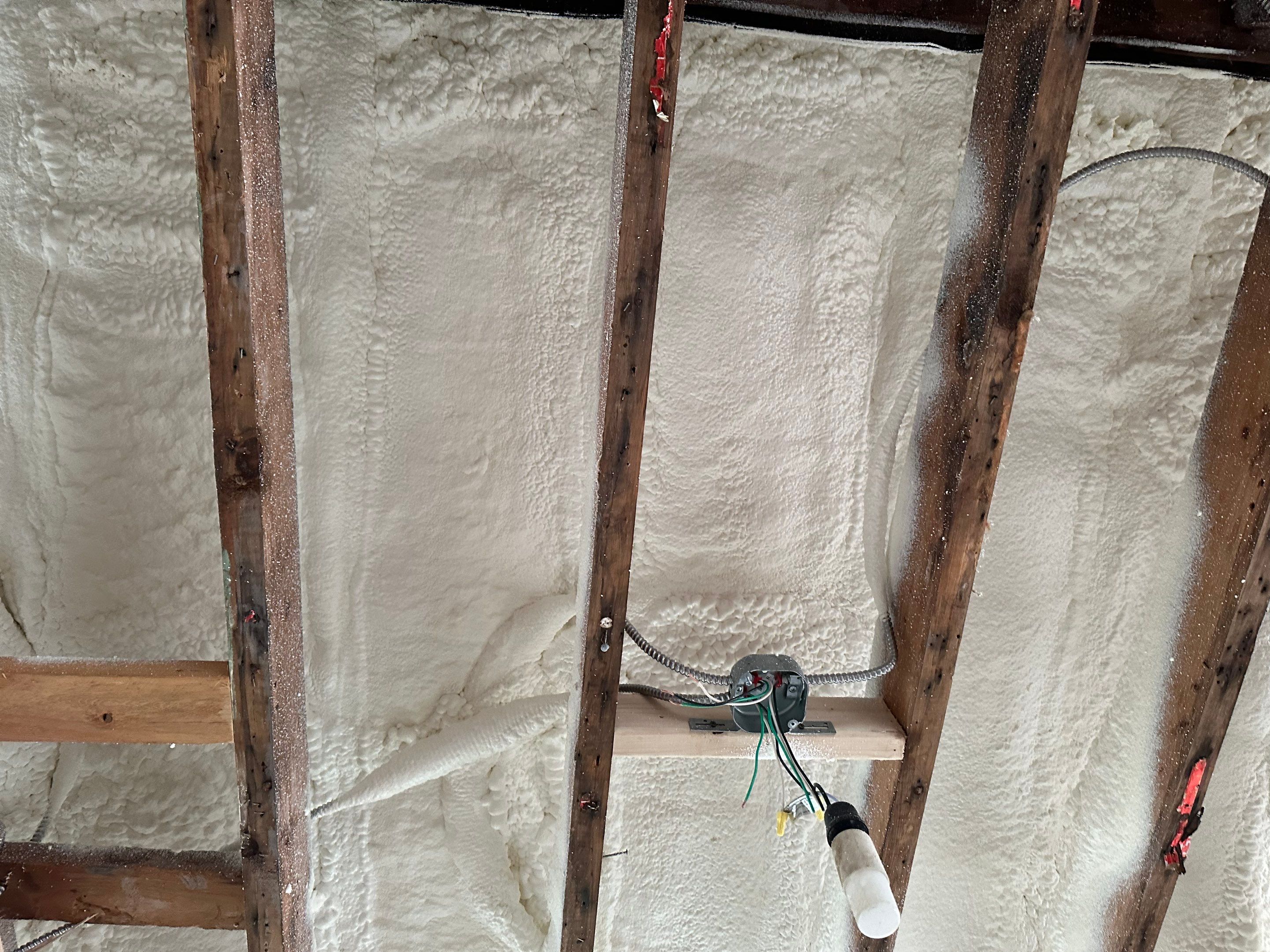 Attic Insulation using Closed Cell Spray Foam by NYS Foam & Energy