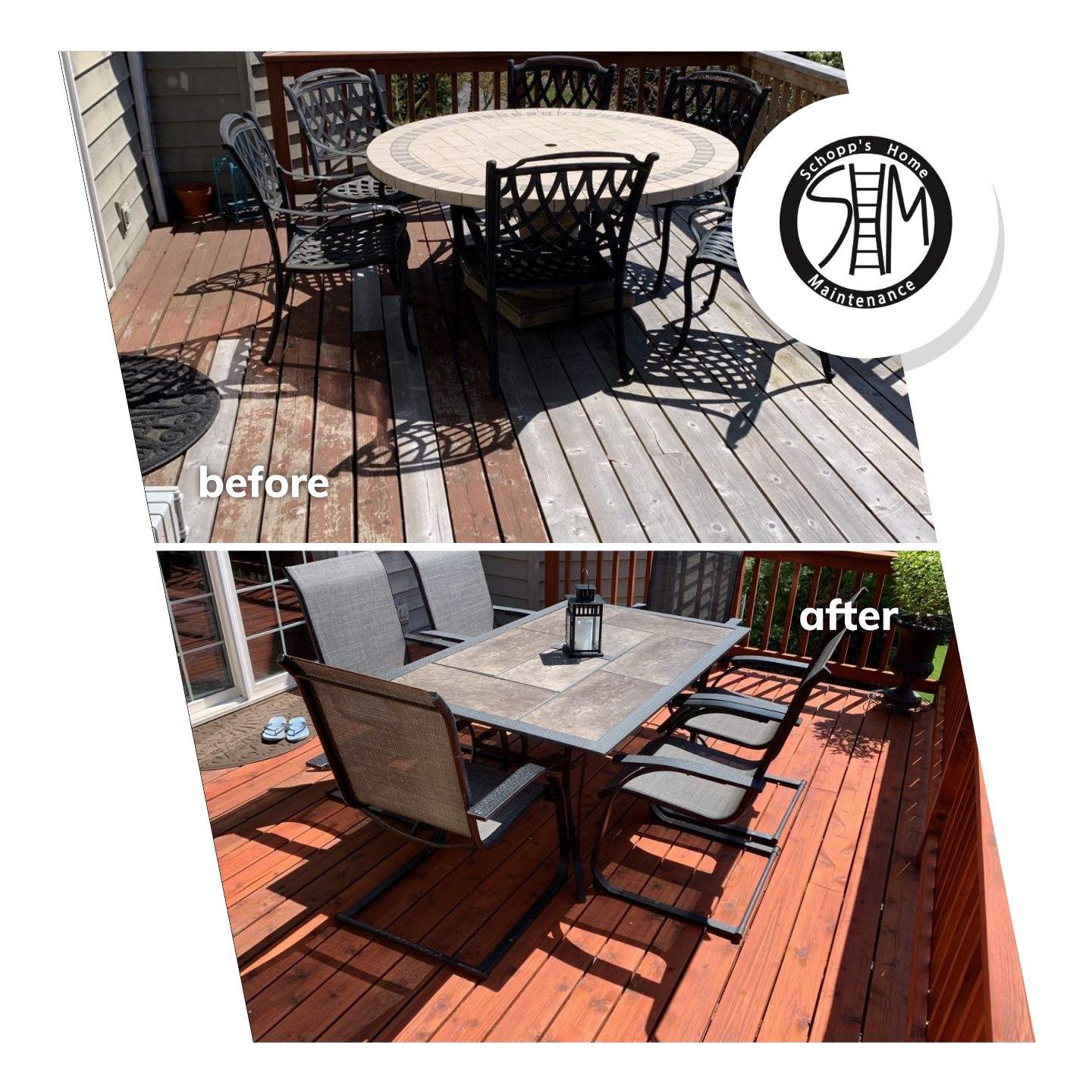 Deck Restoration using Armstrong-Clark Sierra Redwood by Paul Schopp
