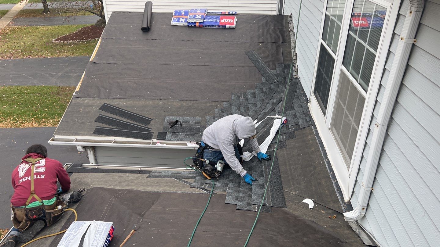 Multi-family unit roof replacement. using GAF Timberline HDZ by Pro Home Services Inc