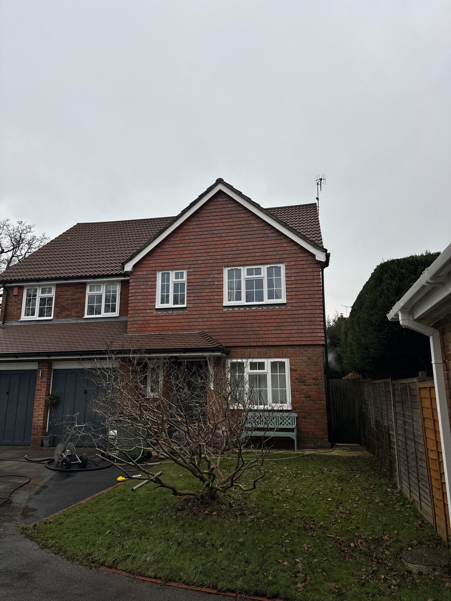Roof Cleaning and Biocide Treatment using Honda 15lpm Low Pressure Washing Machine by Ges Exterior Cleaning ltd