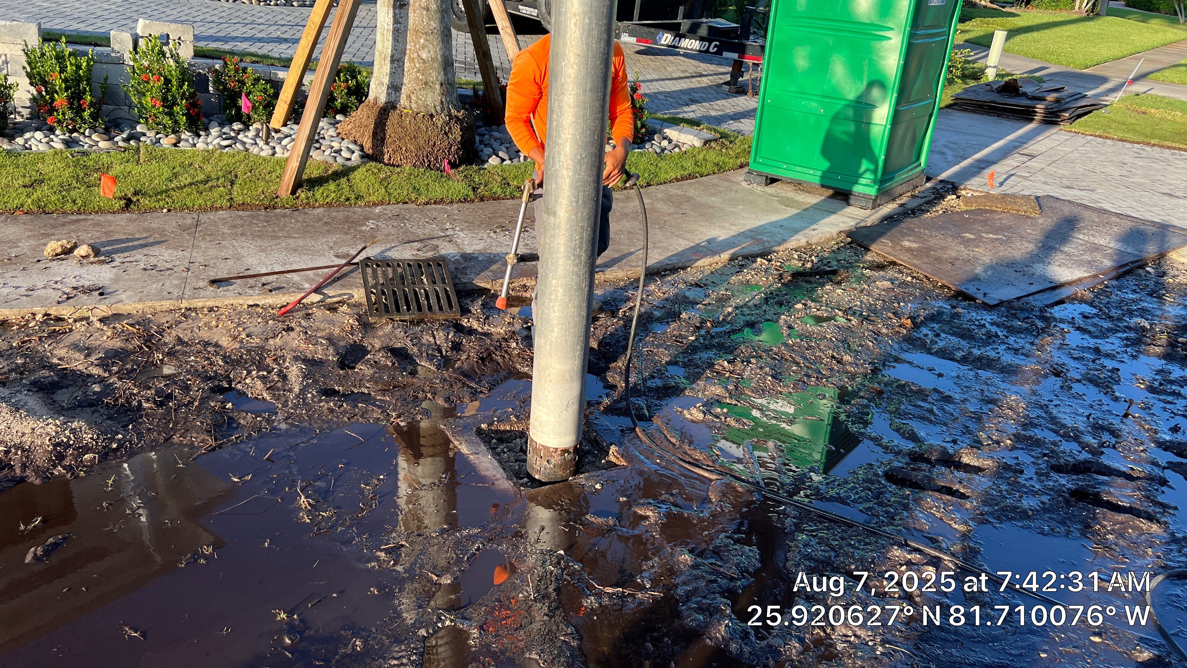 New Residential Construction Stormwater System Cleaning by APS Power & Water