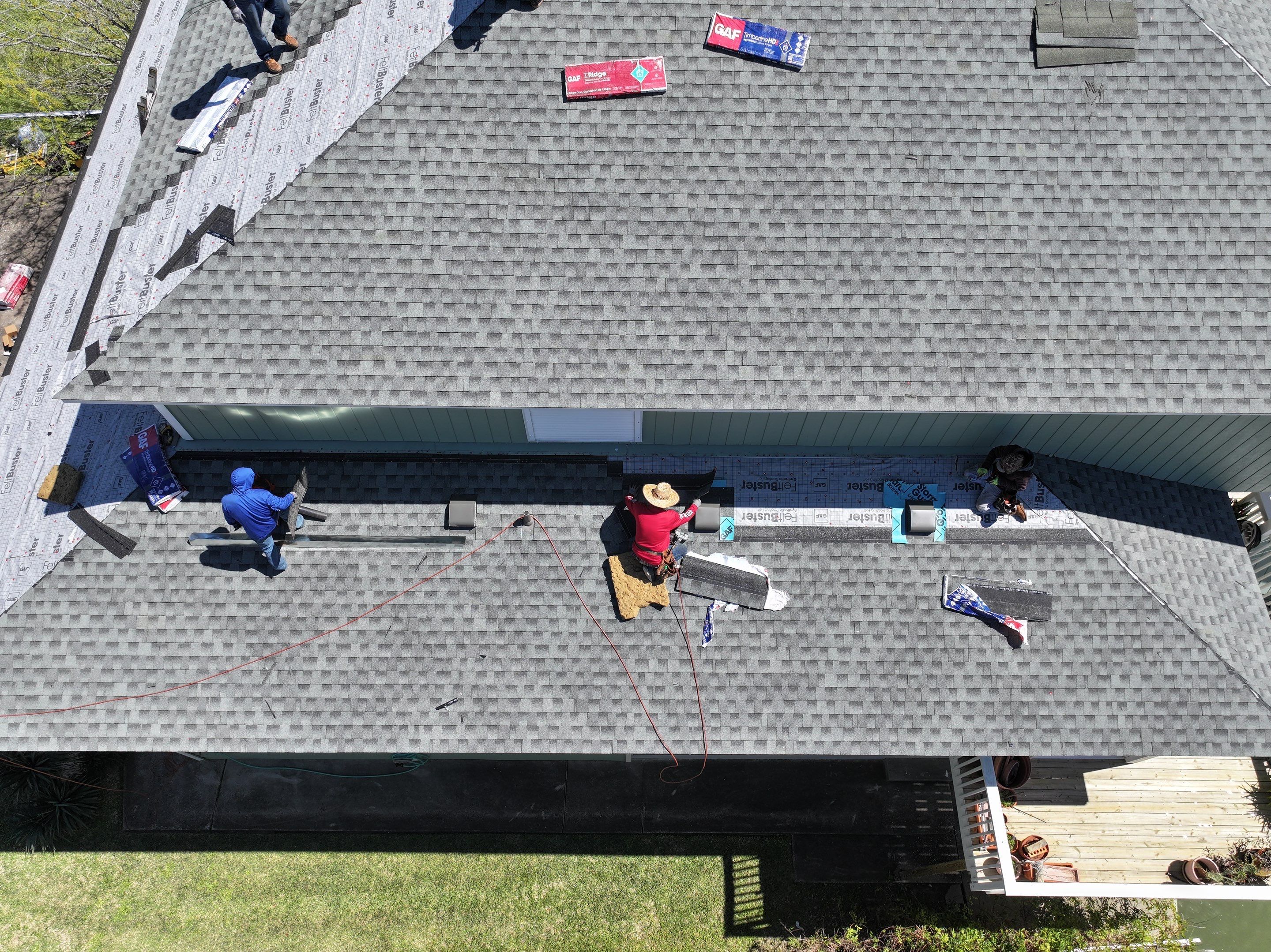 Residential Roof Replacement using GAF HDZ SLATE by Elite Roofing LLC