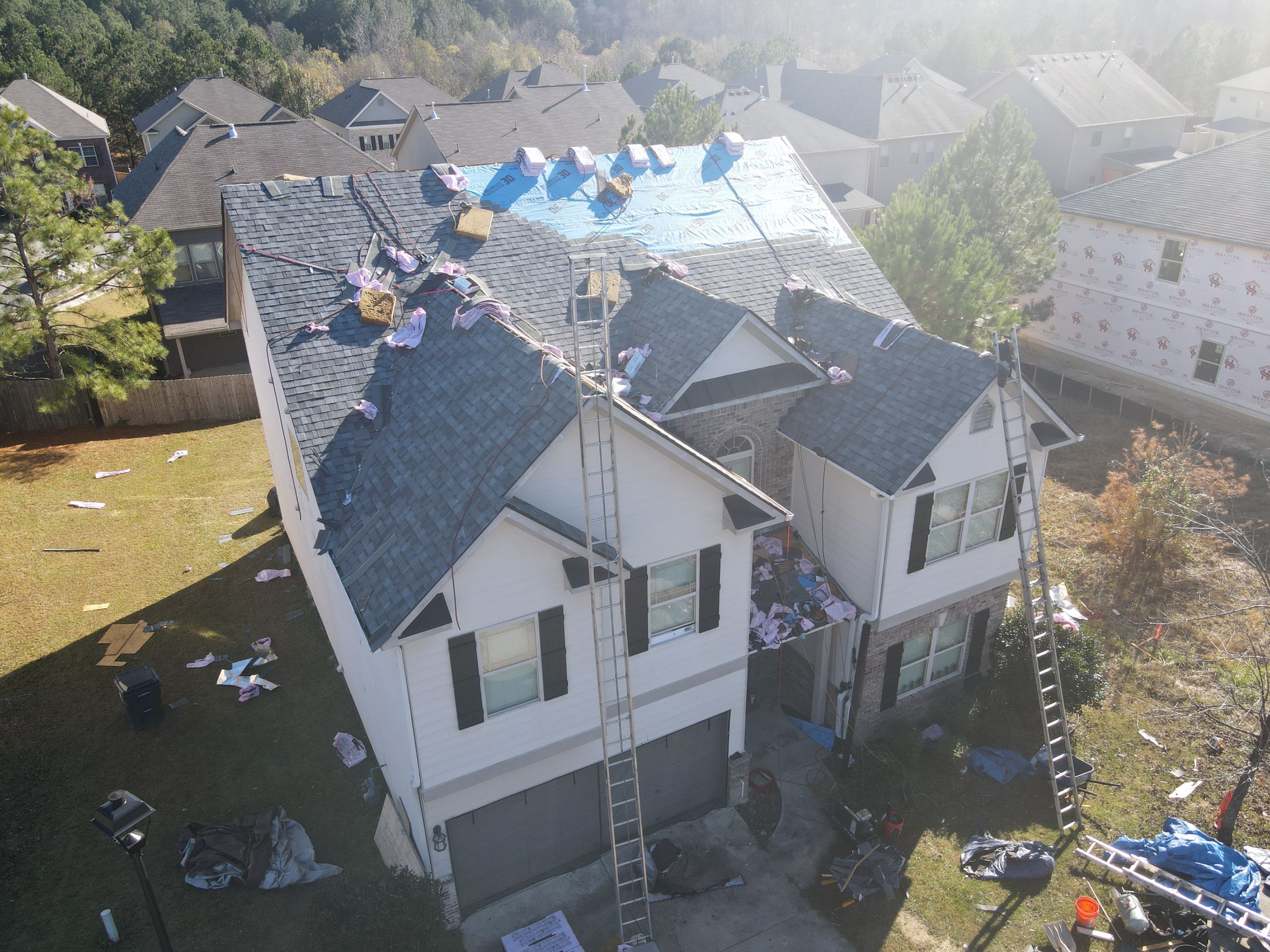 Residential Roofing Installation using Owens Corning by Inspector Roofing and Restoration