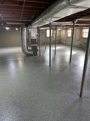Garage Floor Coating using Tidal Wave