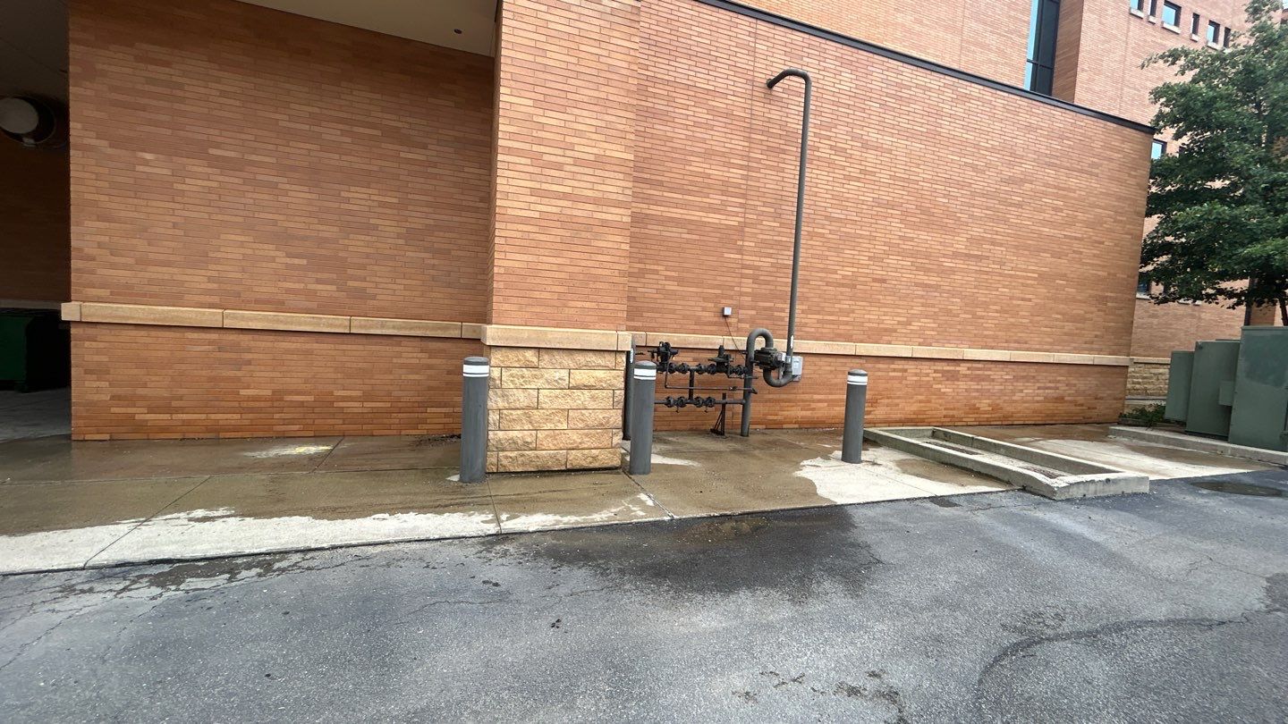 natural stone using Algaecide, soft wash soap by Northern Power Washing LLC.