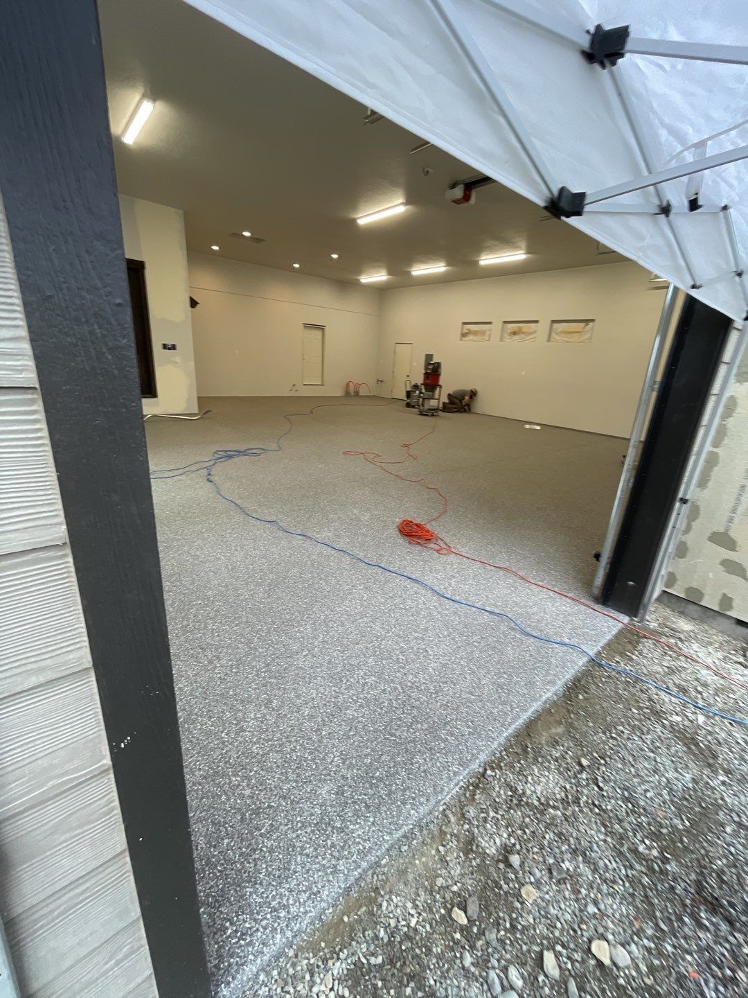 Garage Transformation using Silver Creek and the Penntek Evolution Flooring System by Croc Coatings, LLC